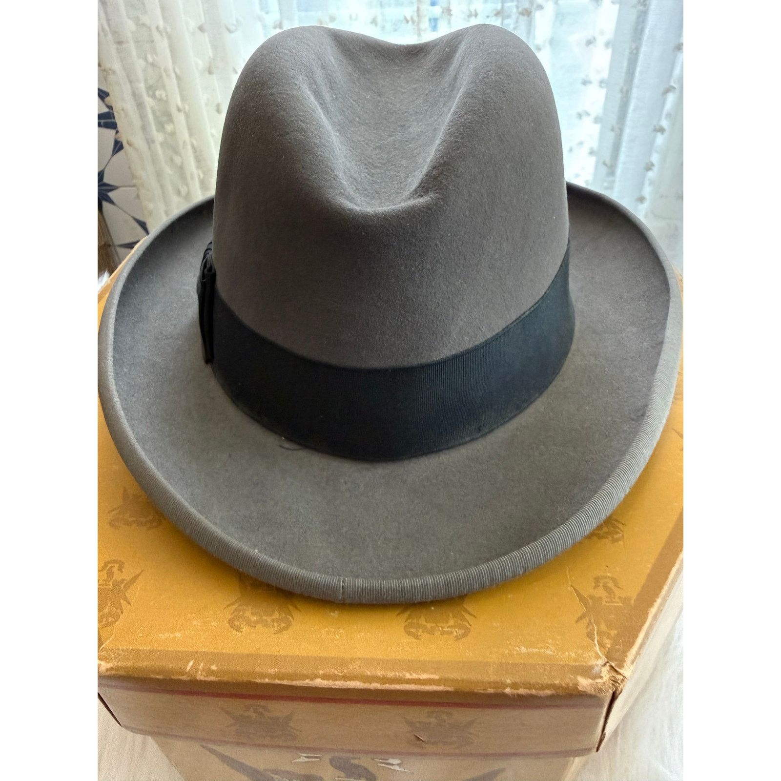 Other Vintage 60s Dobbs Golden Coach Gray Fur Felt Fedora Size7.5 Size ONE SIZE - 4 Thumbnail