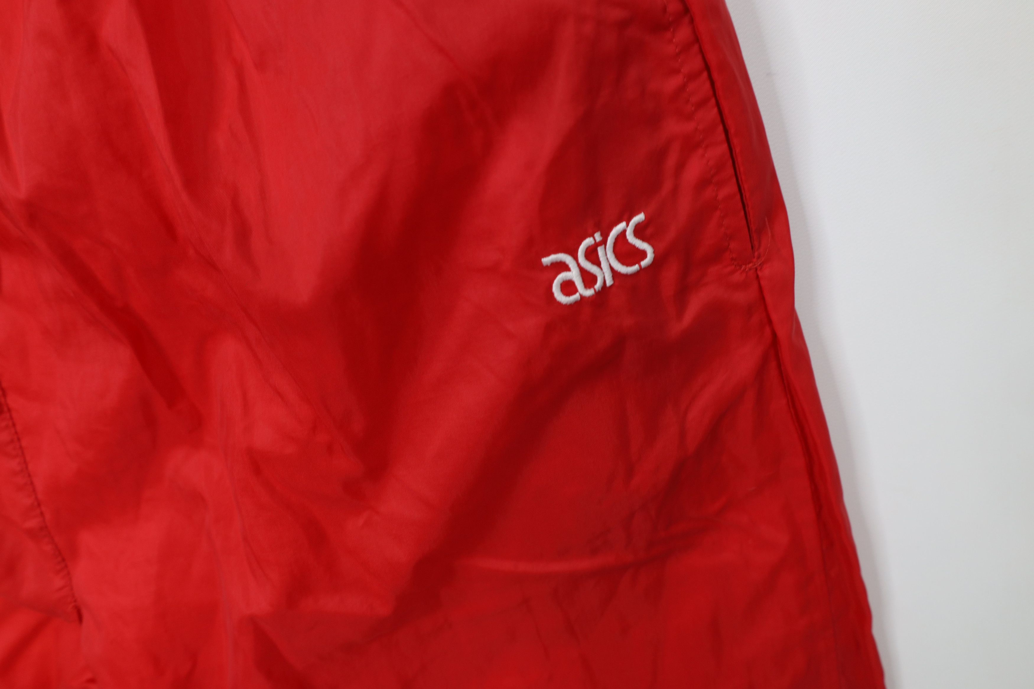 Asics Vintage 90s Asics Spell Lined Windbreaker Joggers Pants Red Size US 34 / EU 50 - 8 Thumbnail