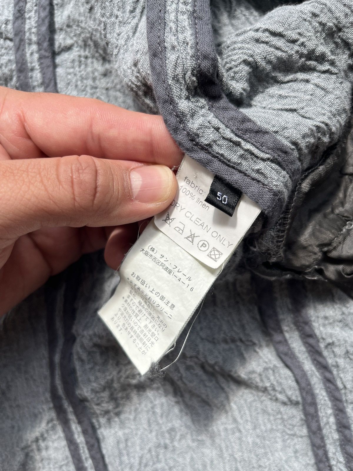 Raf Simons Raf Simons S/S 2006 Linen Blazer Destroyed 1 of 1 size 50 Size 50R - 5 Thumbnail