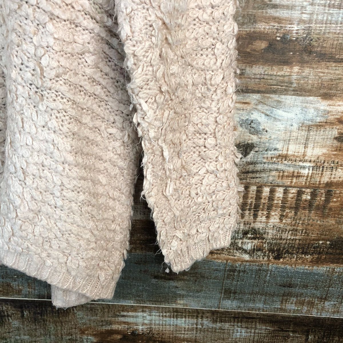 Homespun Knitwear × Japanese Brand Glacier Pink Mohair Cardigan shaggy vintage Knitwear #A2351 Size M / US 6-8 / IT 42-44 - 16 Thumbnail