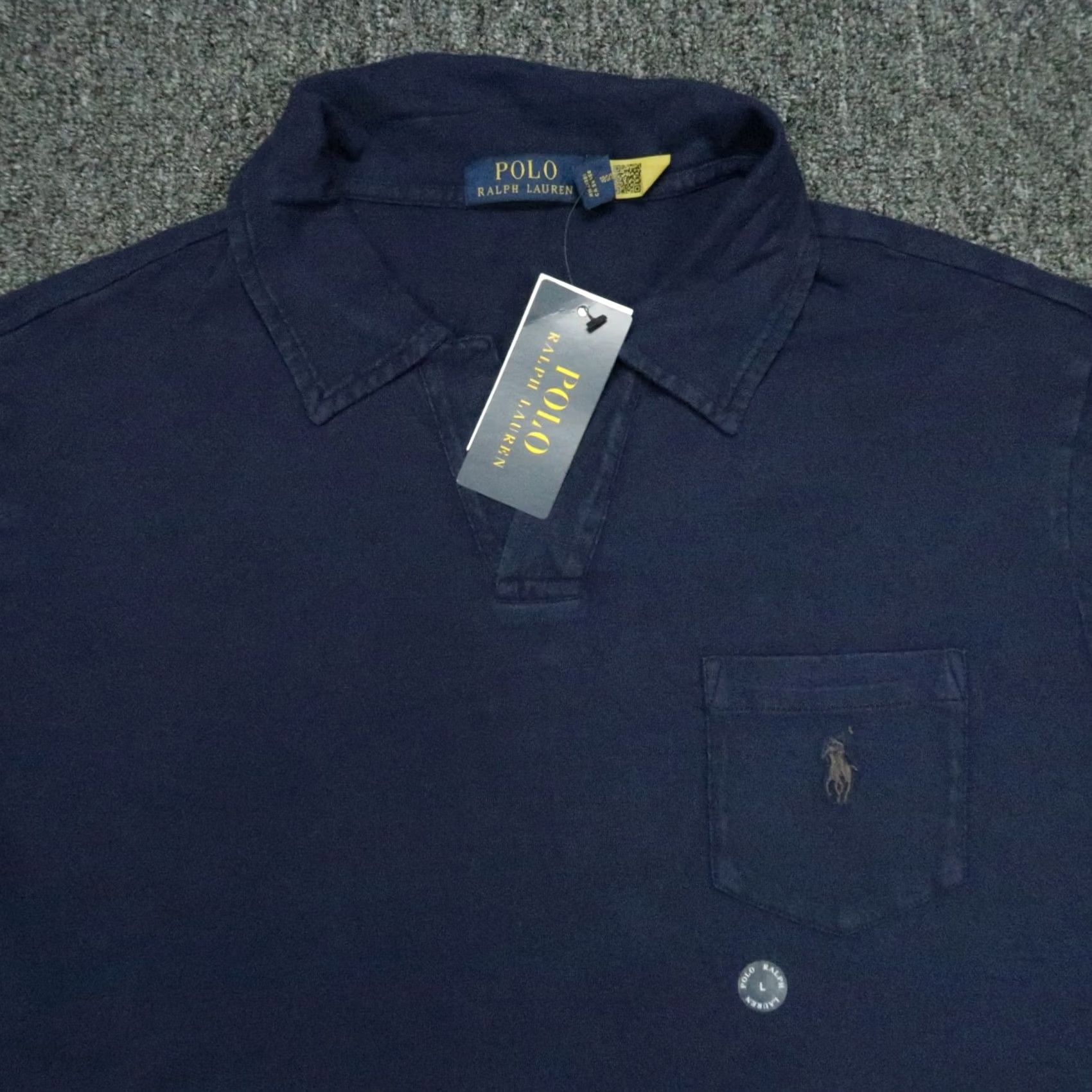 Polo Ralph Lauren Polo Ralph Lauren Shirt Men Large Blue V-Neck Polo Pony Short Sleeve NWT Size US L / EU 52-54 / 3 - 2 Thumbnail