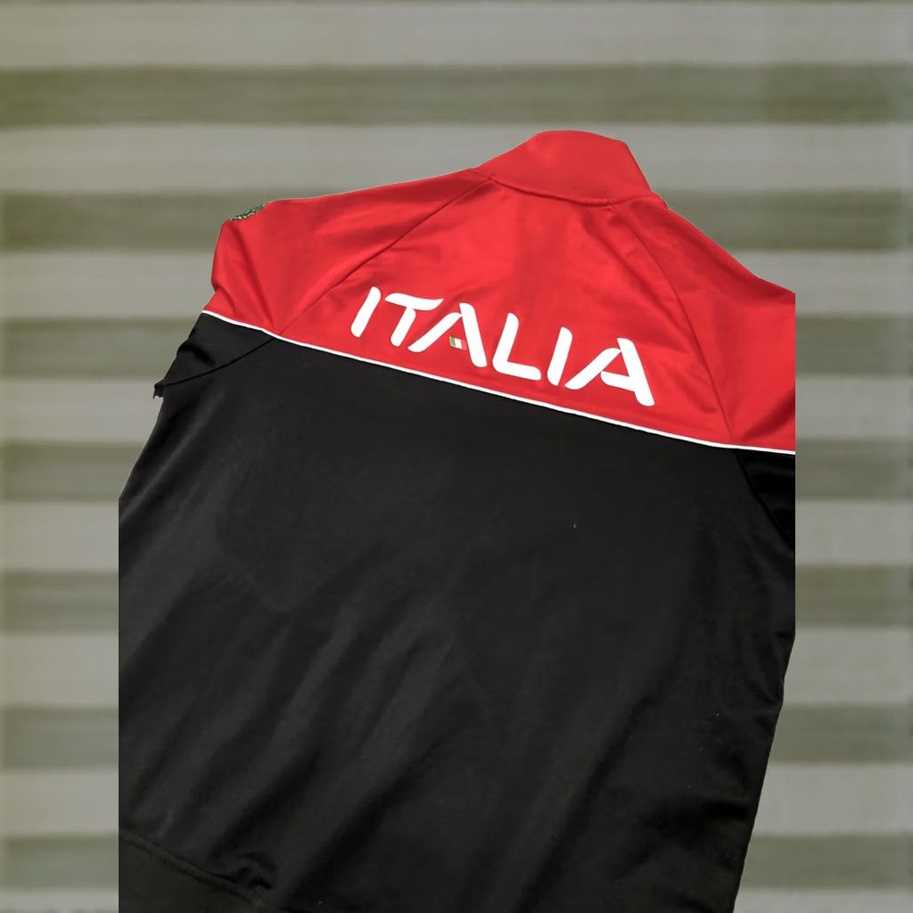 Fila VINTAGE FILA Sport ITALIA Italy SOCCER Futbol TRACK JACKET Red Black Large Size US L / EU 52-54 / 3 - 1 Thumbnail