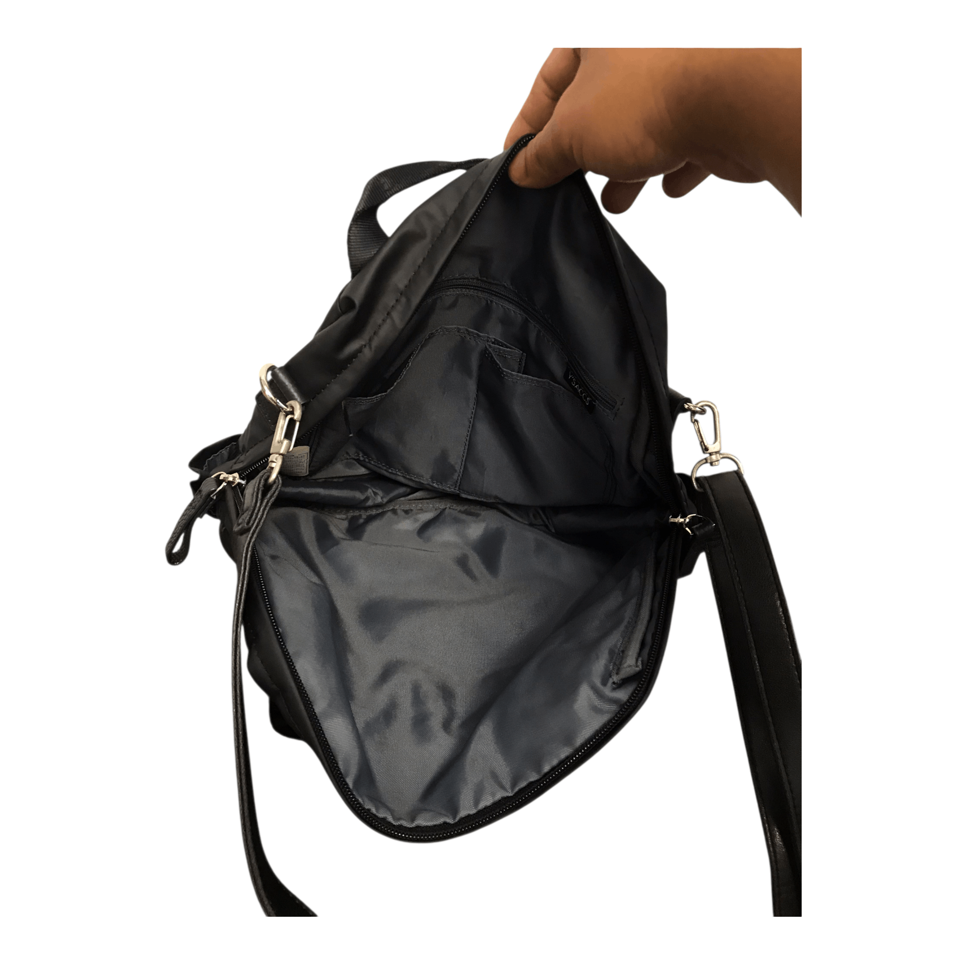 Japanese Brand × Yohji Yamamoto Yohji yamamoto Y’saccs Circle Two way Bag Size ONE SIZE - 4 Thumbnail