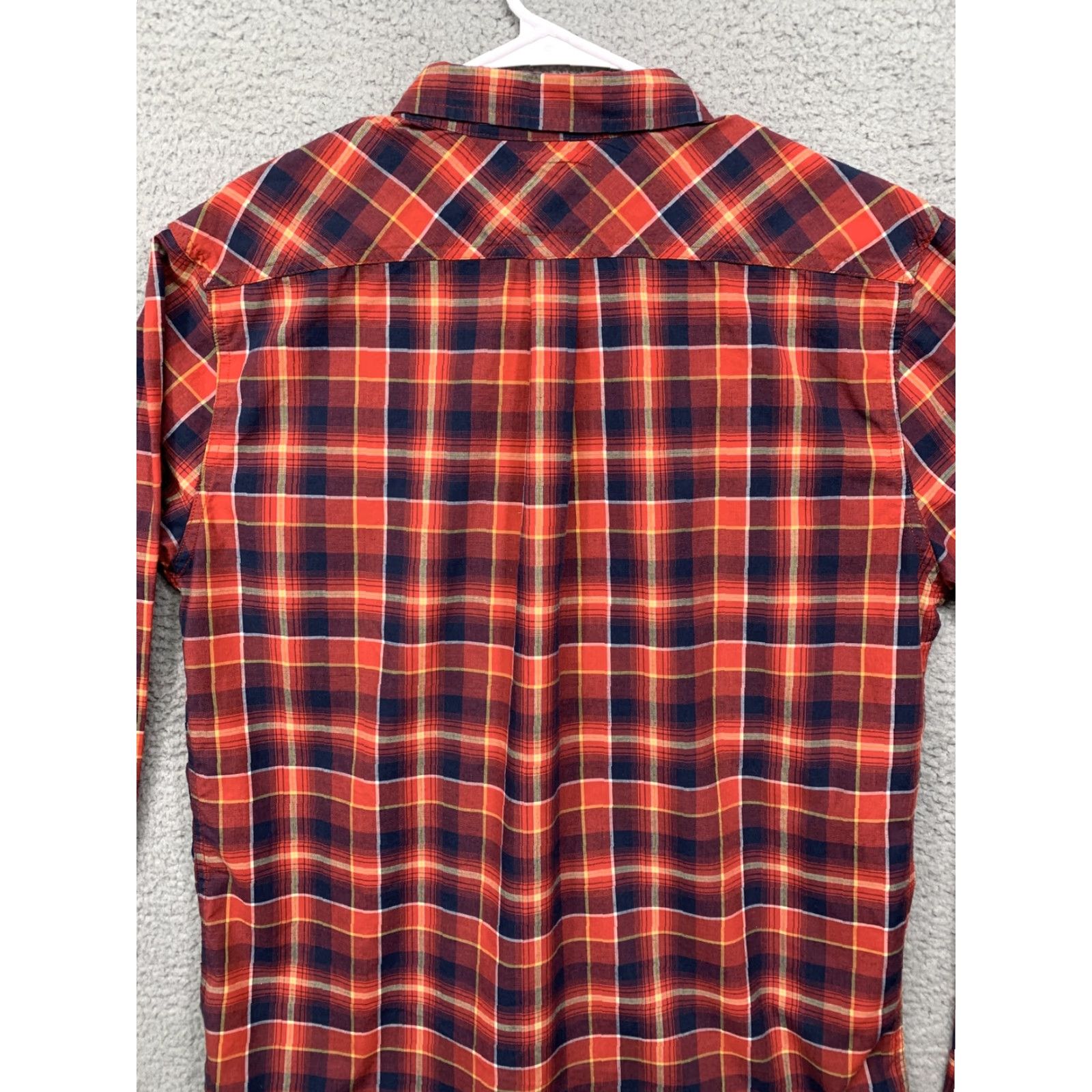 Levi's VINTAGE Levi’s Western Shirt Logo Plaid Button-Down 1 Pocket Red Blue Mens L Shirt Size US L / EU 52-54 / 3 - 7 Thumbnail