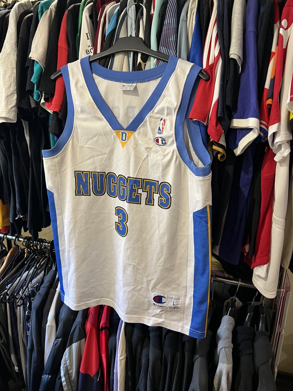 NBA CHAMPION NBA DENVER NUGGETS #3 ALLEN IVERSON HOME JERSEY Size US L / EU 52-54 / 3 - 2 Thumbnail