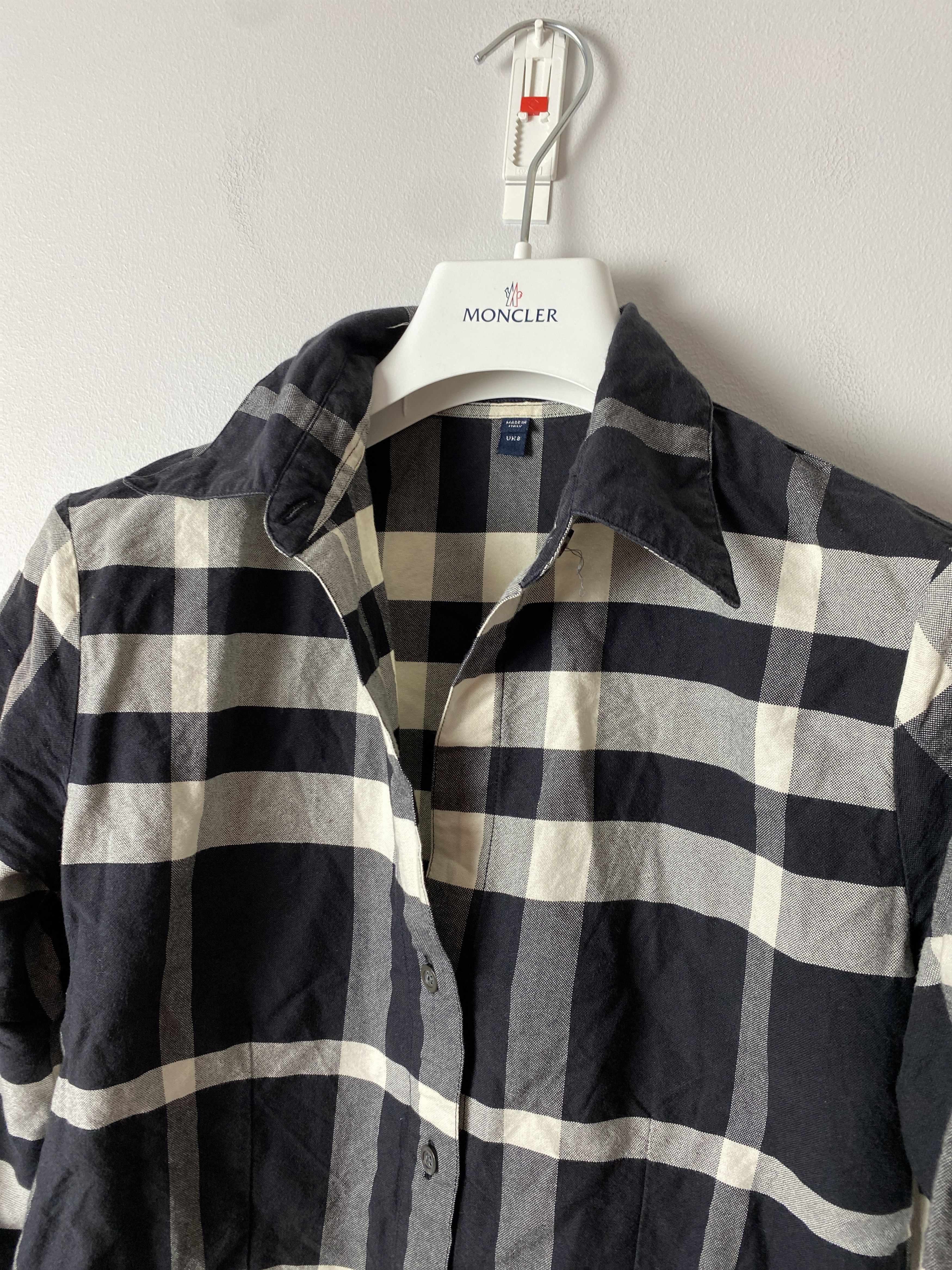 Burberry Burberry 3/4 sleeve shirt button ups checkered Size S / US 4 / IT 40 - 2 Thumbnail