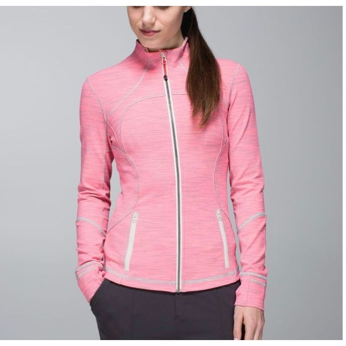 Lululemon In Stride Jacket Sz 2 Womens Wee Are From Space Pink White