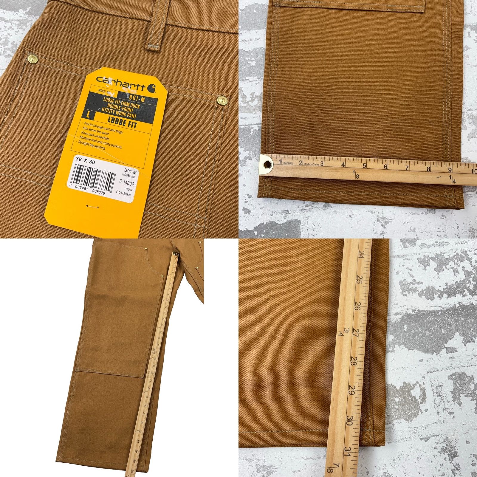 Carhartt Carhartt Pants Men 38x30 Brown Loose Fit Duck Canvas Double Knee USA Baggy 90s Workwear B01 Size US 38 / EU 54 - 8 Thumbnail