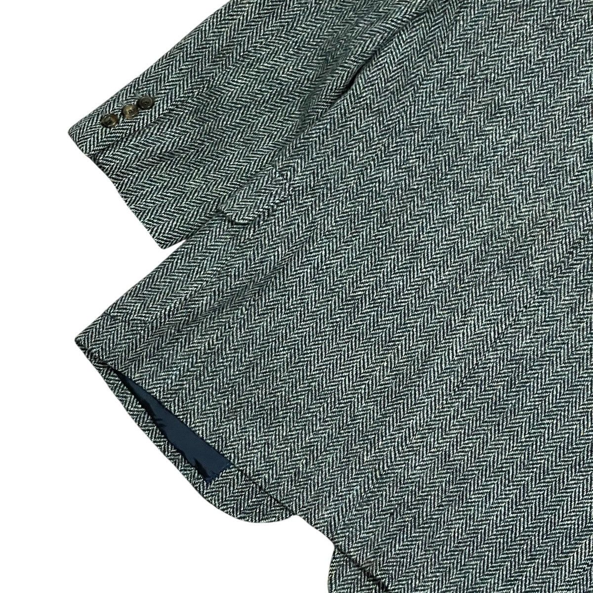 Harris Tweed Vintage Harris Tweed Vightex Custom Herringbone Wool Blazer Size 42R - 12 Thumbnail