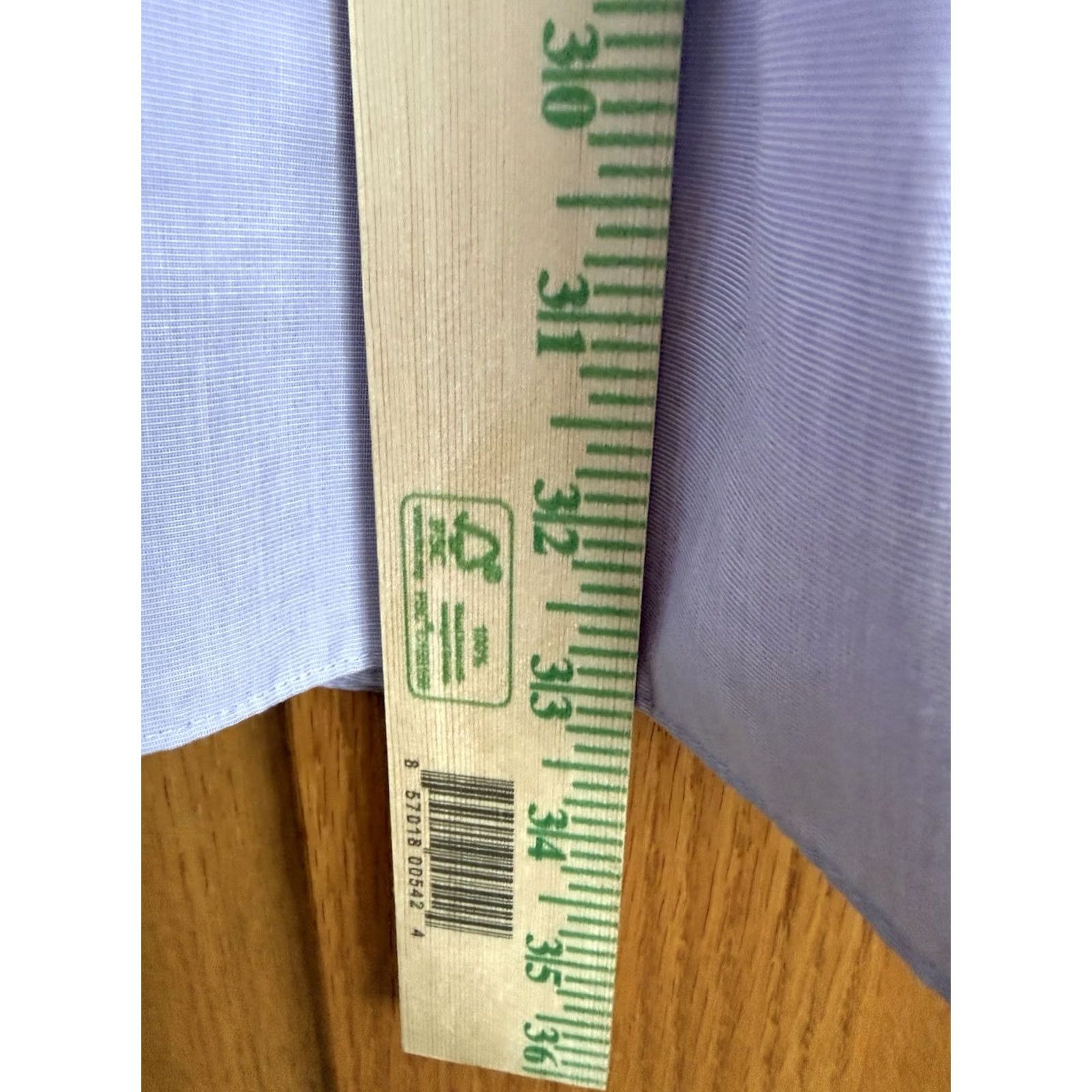 Charles Tyrwhitt CHARLES TYRWHITT Classic Dress Shirt 18 35 Non Iron Lavender Purple Cotton Button-Down Long Sleeve Mens Shirt Size 48R - 4 Thumbnail
