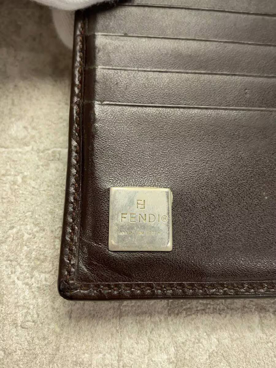 Fendi Fendi Zucca Pattern Leather Bi-Fold Wallet Brown Size ONE SIZE - 3 Thumbnail