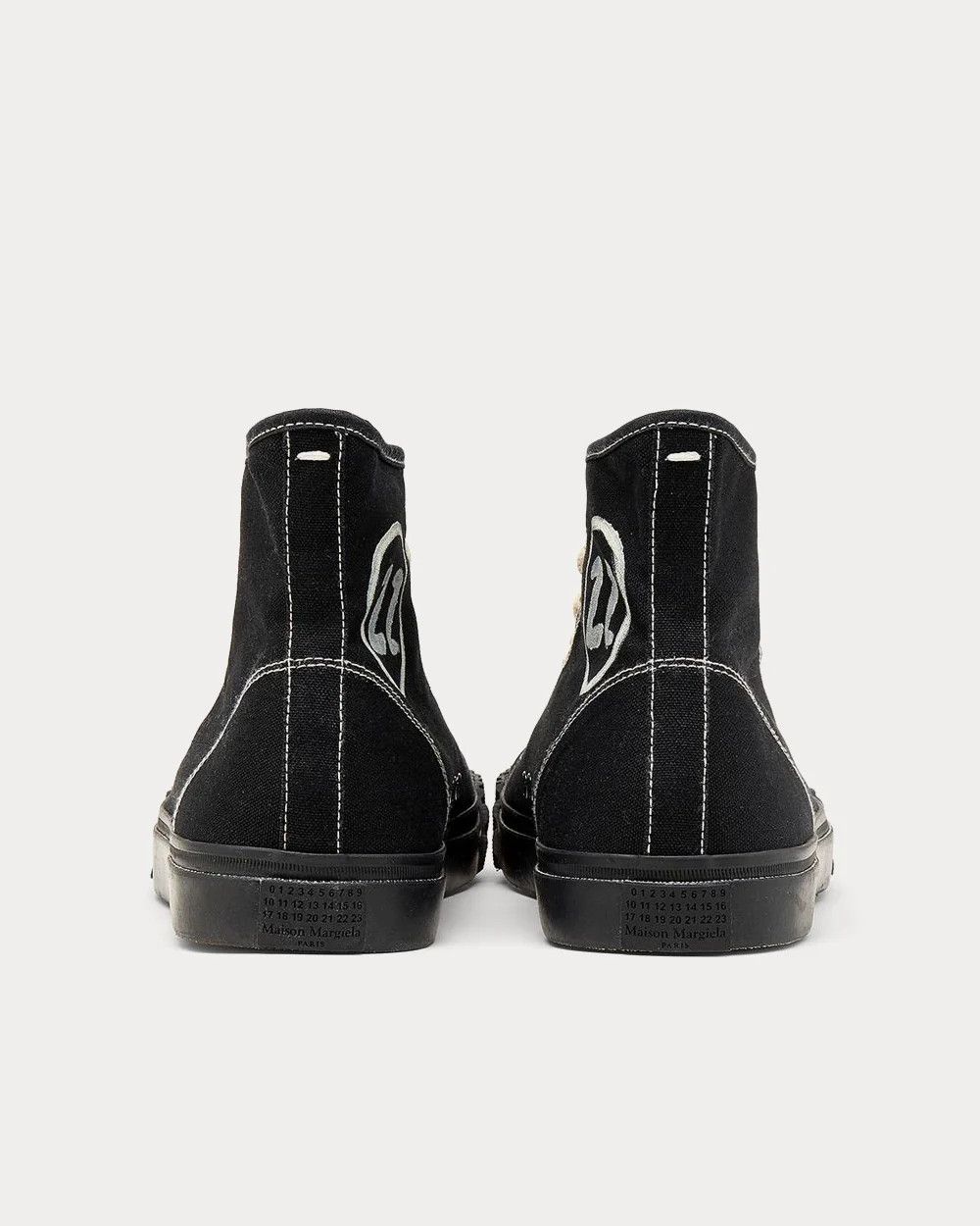 Maison Margiela o1w1db10525 Tabi Hi-Top Sneakers in Black Size US 8 / EU 41 - 3 Thumbnail