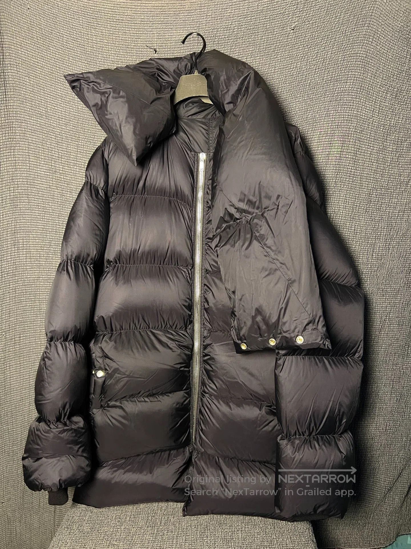 Rick Owens Rick Owens 21FW Down Jacket with Scarf. Size US S / EU 44-46 / 1 - 3 Thumbnail