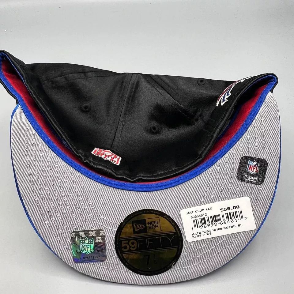New Era Buffalo Bills Hat Men 7 1/8 59Fifty New Era NFL Fitted Cap Size ONE SIZE - 7 Thumbnail