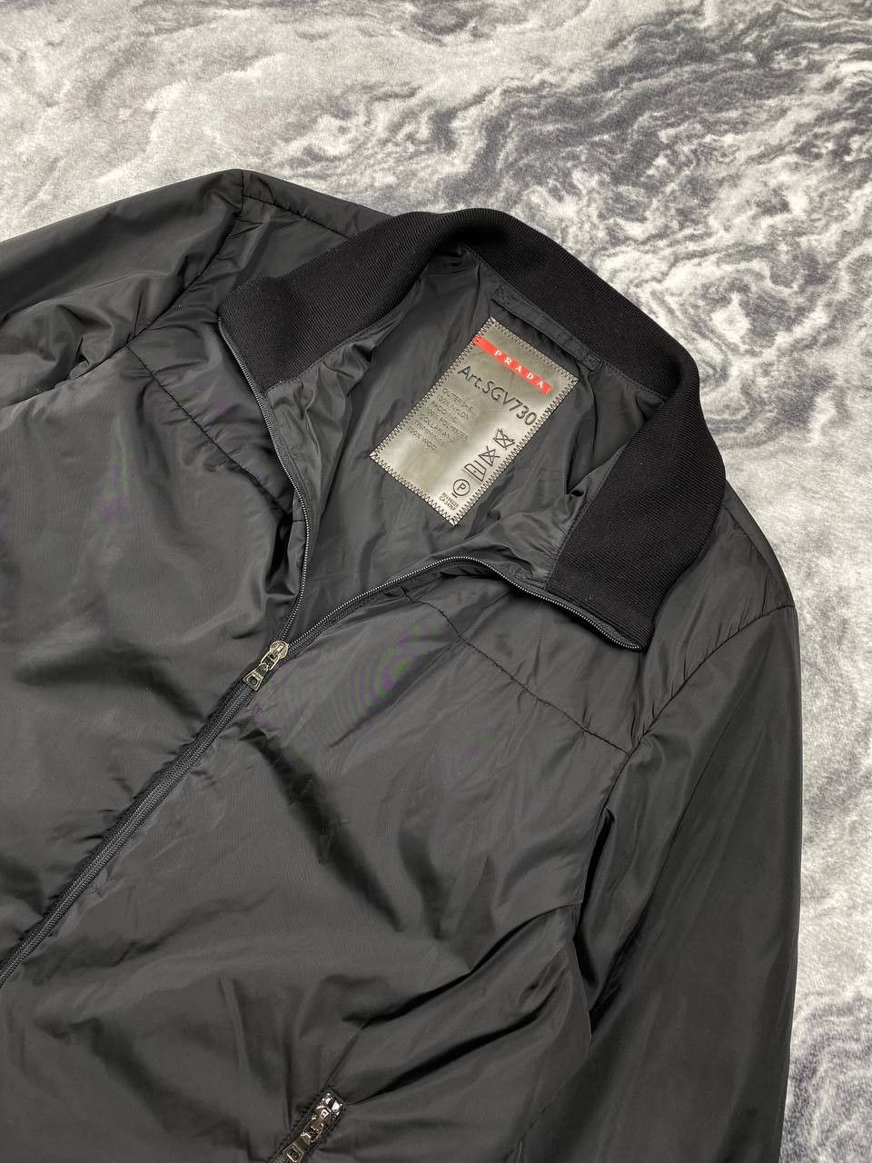Prada Prada Sport SGV730 Nylon Padded Liner Bomber Jacket Men Size US M / EU 48-50 / 2 - 2 Thumbnail