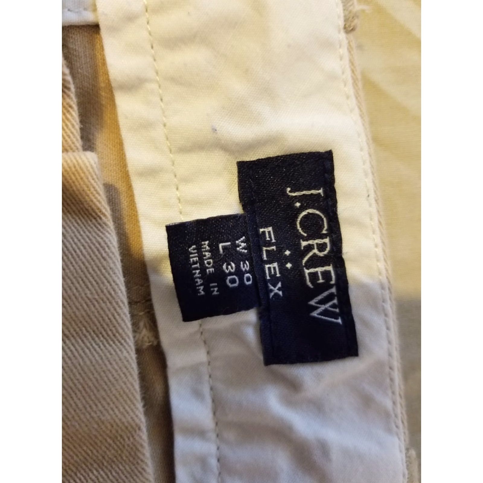 J.Crew Mens J.Crew Khaki Pants Dress 30x30 Stretch Cotton Chino Beige Slack Trousers Regular 30 Mens Size US 30 / EU 46 - 5 Thumbnail