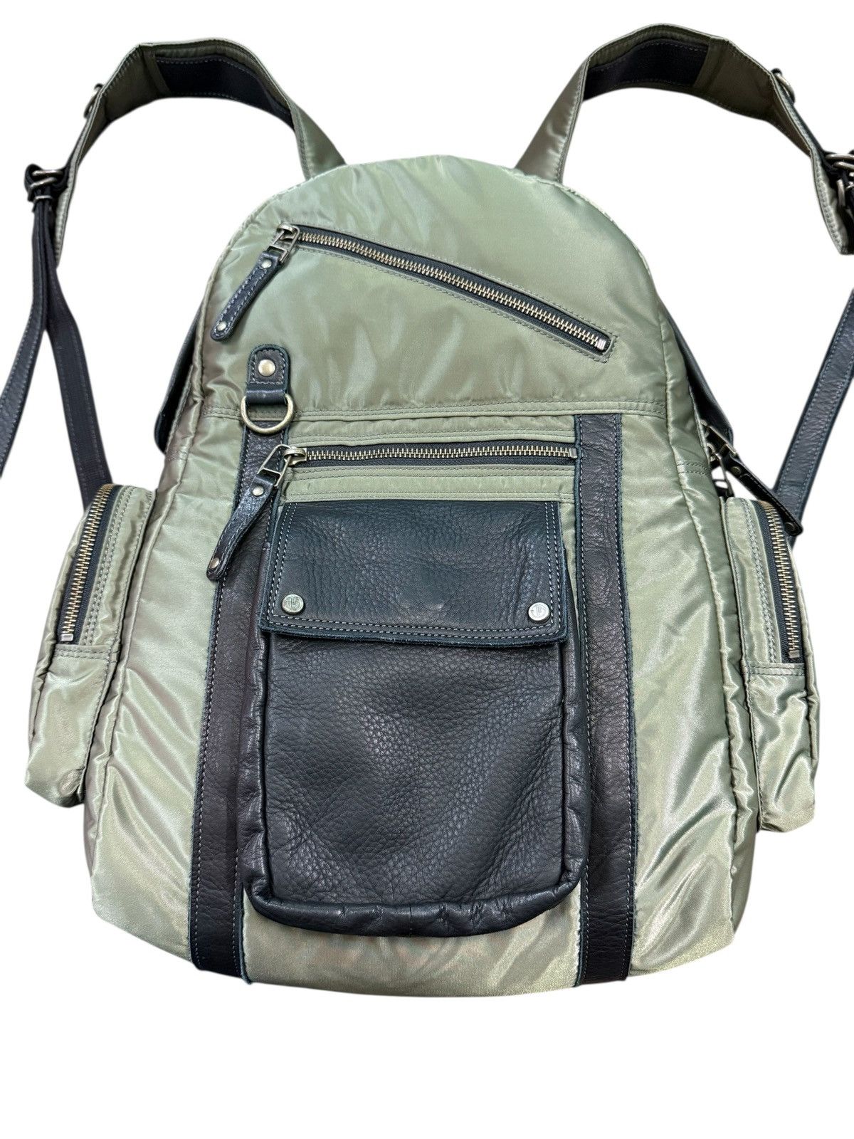 Japanese Brand RARE JYO ARVINISTA NYLON LEATHER BACKPACK Size ONE SIZE - 5 Thumbnail