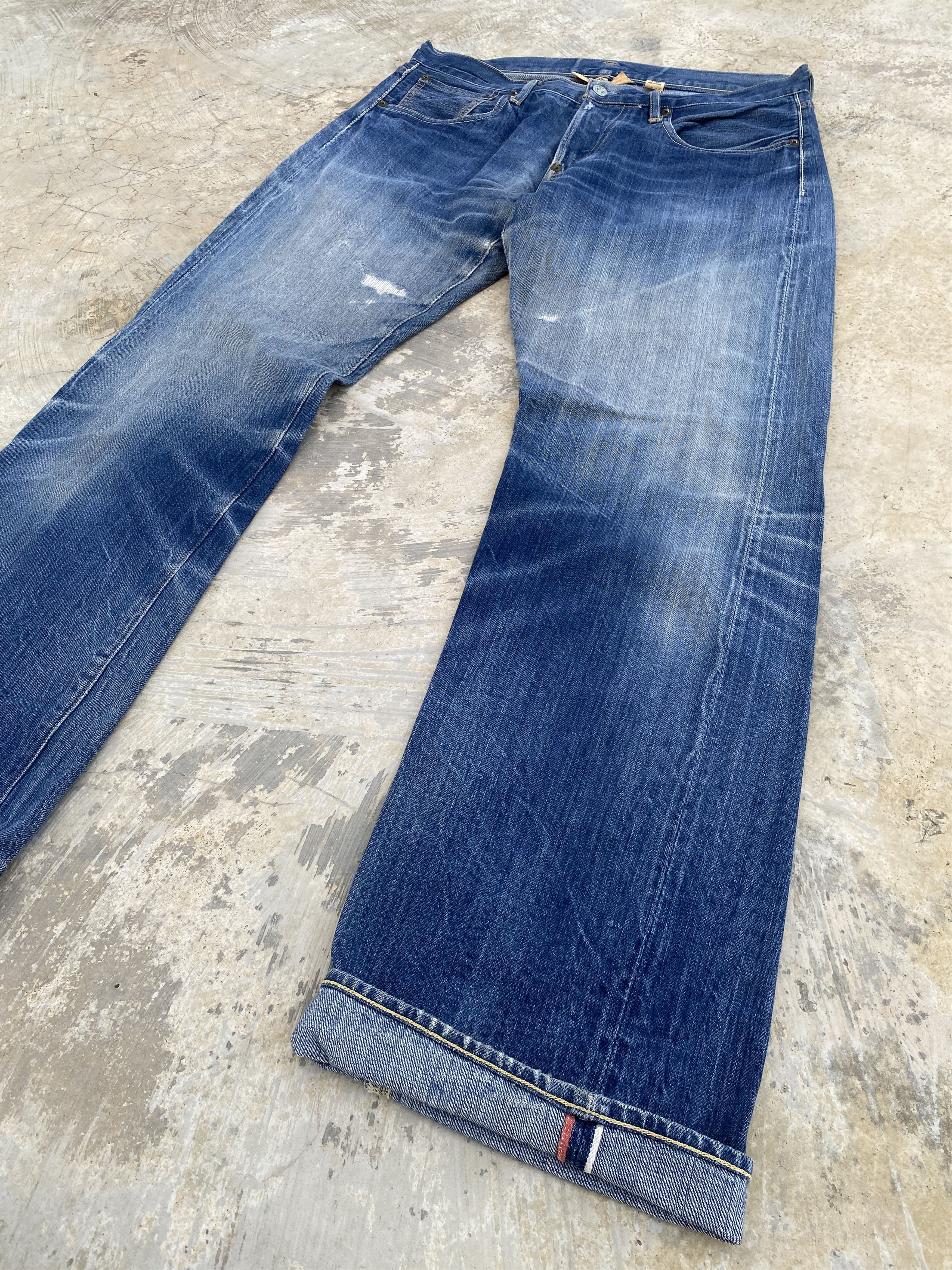 Japanese Brand Canton Overalls Lot 2000 Selvedge Jeans Size US 33 - 5 Thumbnail