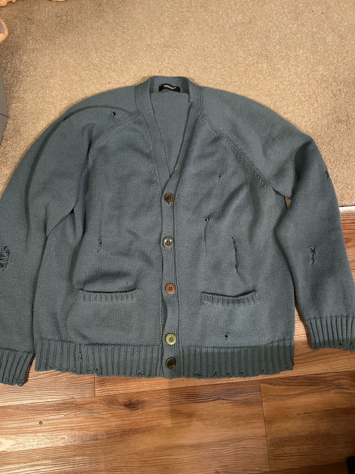 Undercover Distressed Undercover Cardigan. Japan size 5 Size US XXL / EU 58 / 5 - 1 Thumbnail