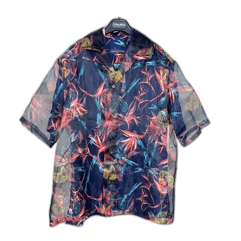 Louis Vuitton Louis Vuitton Floral Sheer Shirt Size S-yf Size US S / EU 44-46 / 1 - 1 Thumbnail