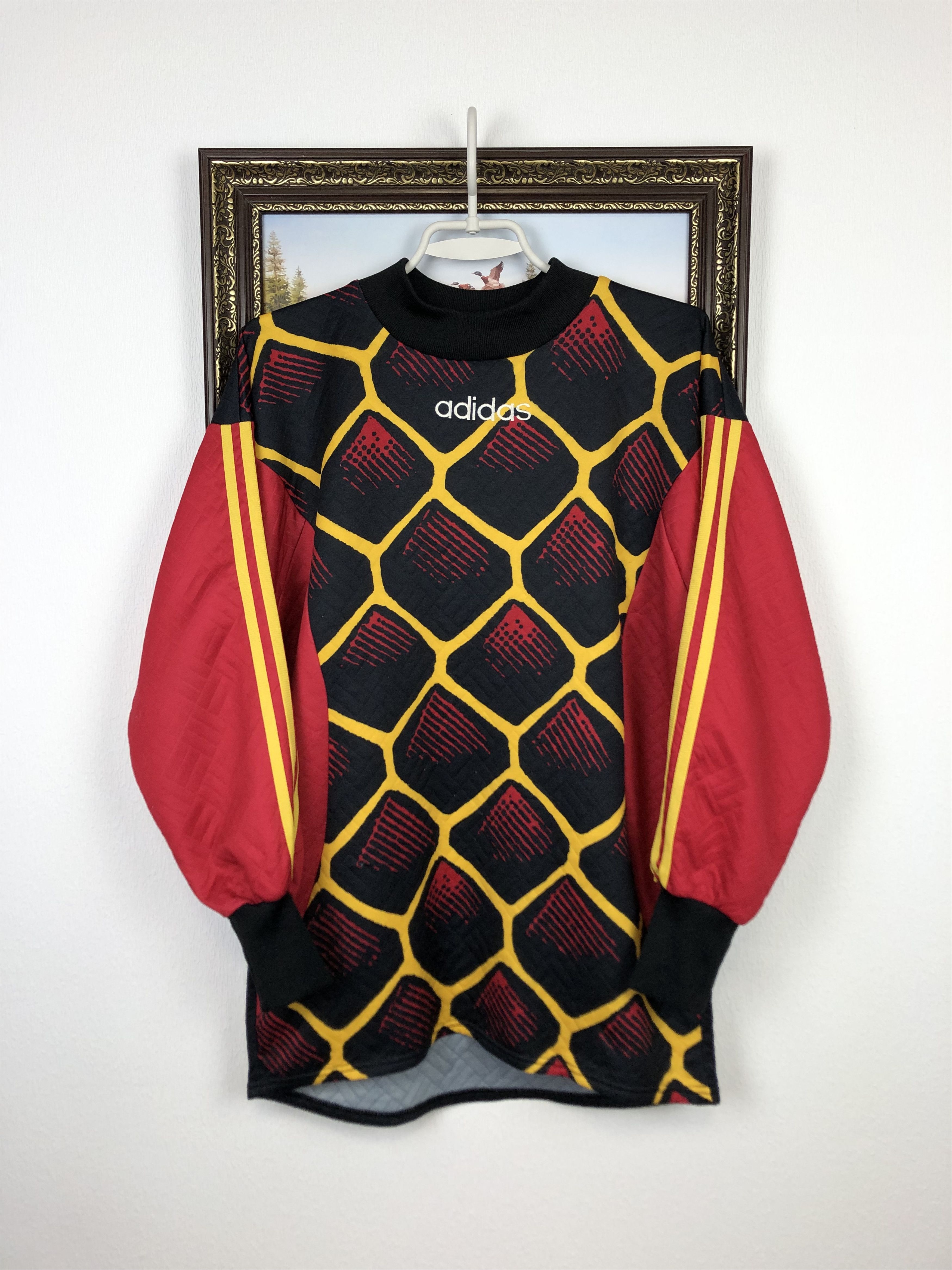 Adidas Vintage 90's Adidas Football Goalkeeper Template Jersey Size US S / EU 44-46 / 1 - 1 Thumbnail