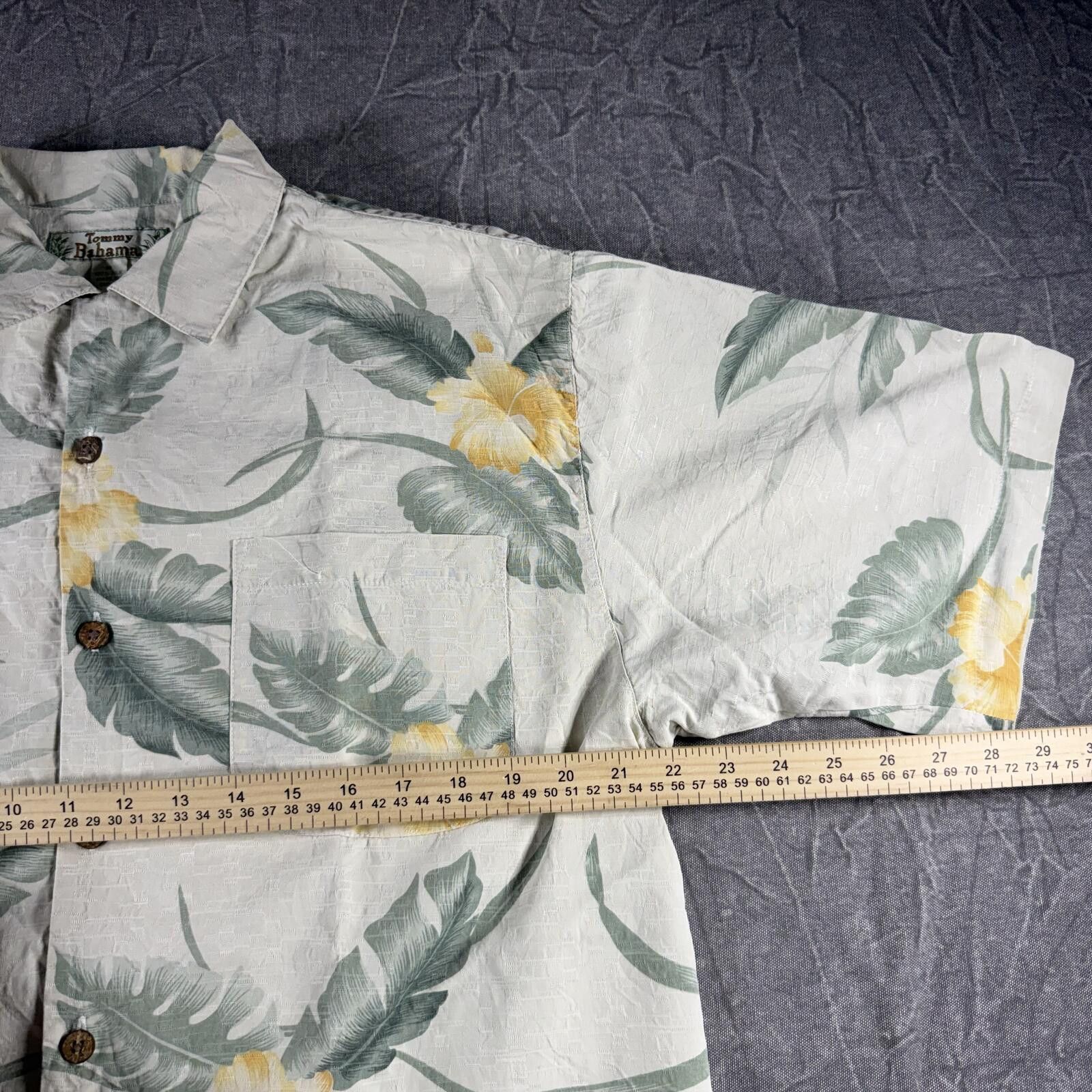 Tommy Bahama Tommy Bahama Shirt Men's M Green Beige Vintage Silk Size US M / EU 48-50 / 2 - 5 Thumbnail