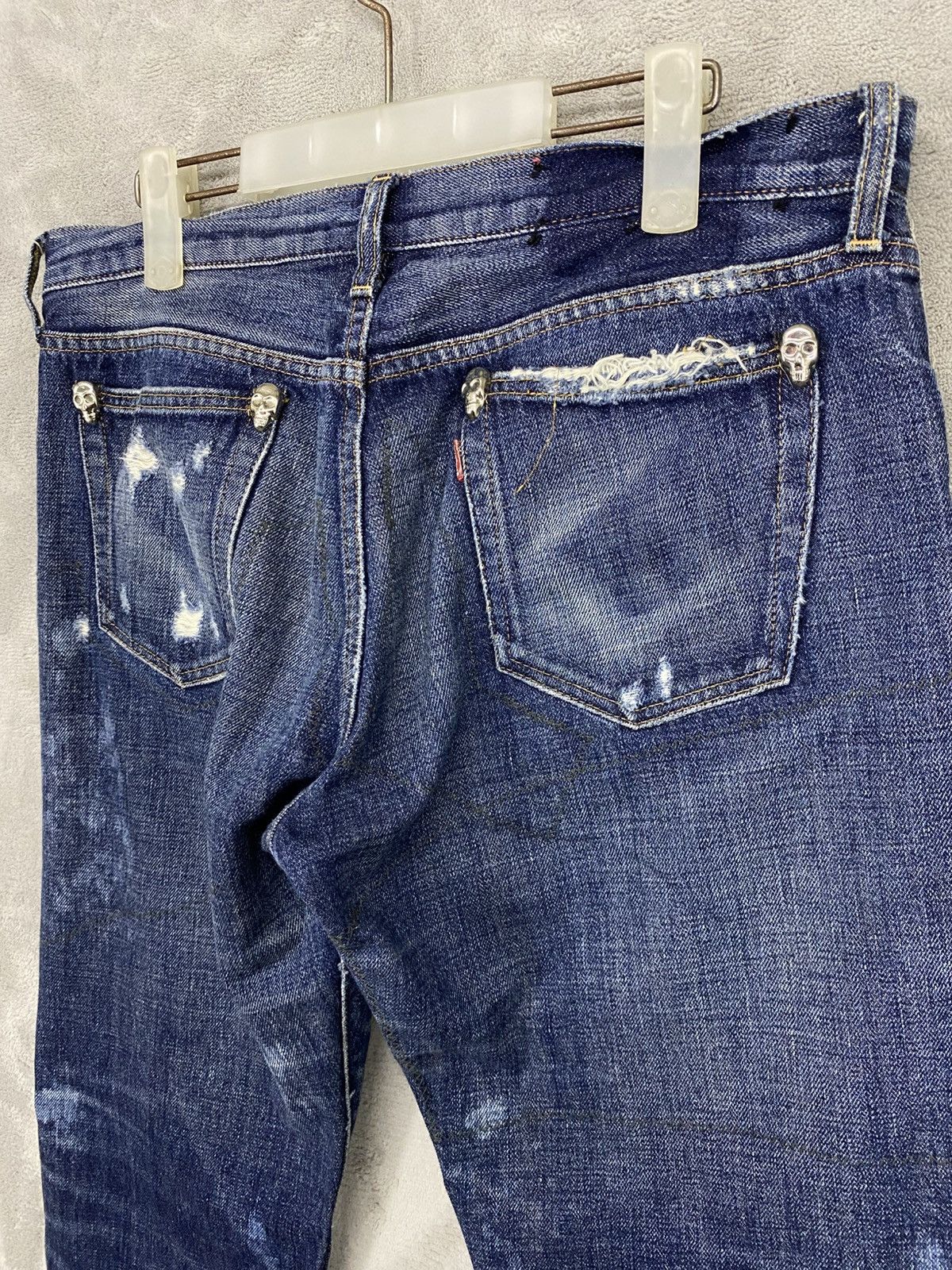 Hysteric Glamour RIPPED🔥RNA SLANG DISTRESSED DENIM UNDERCOVER DESIGN JEANS Size US 32 / EU 48 - 9 Thumbnail