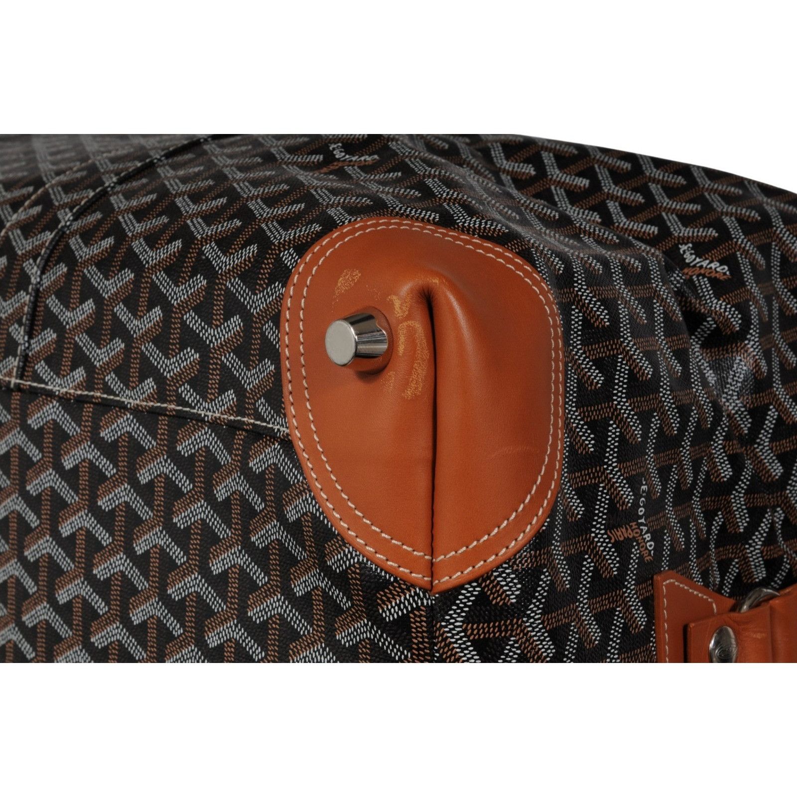 Goyard Boeing 55 Duffle Bag Brown Black Travel Carry On Week Size ONE SIZE - 12 Thumbnail