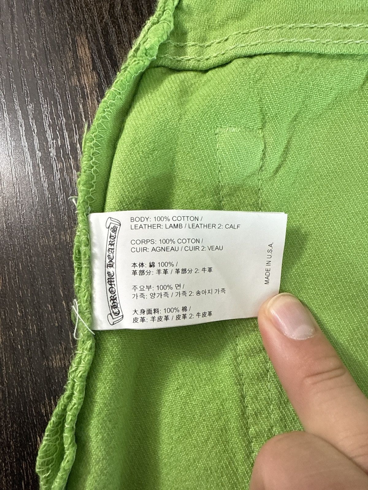 Chrome Hearts Chrome Hearts Slime Green Jeans Size US 34 / EU 50 - 10 Thumbnail