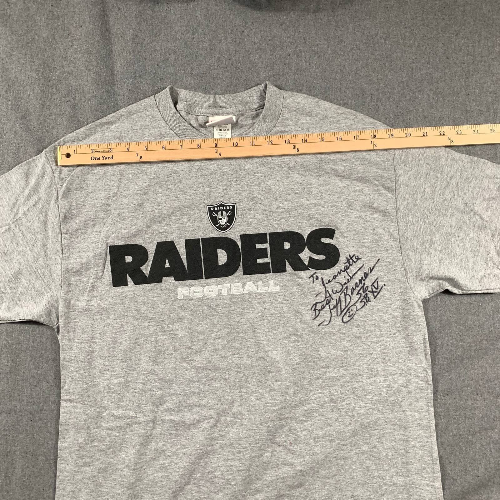 NFL NFL Raiders Shirt Adult Large Gray Shirt Mens Size US L / EU 52-54 / 3 - 5 Thumbnail