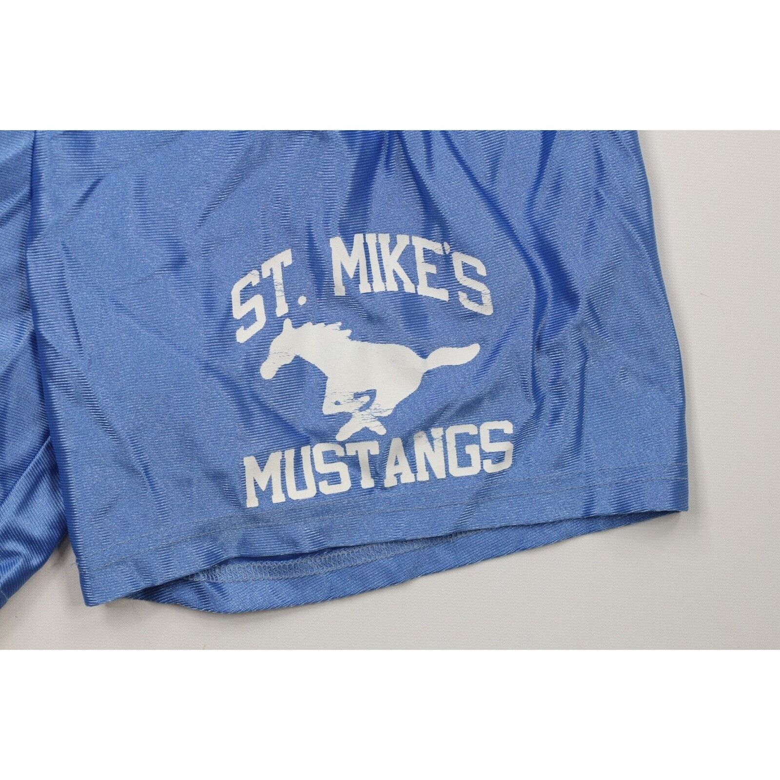 Vintage Vintage 70s 80s St Mikes Mustangs Basketball Uniform Size US M / EU 48-50 / 2 - 9 Thumbnail