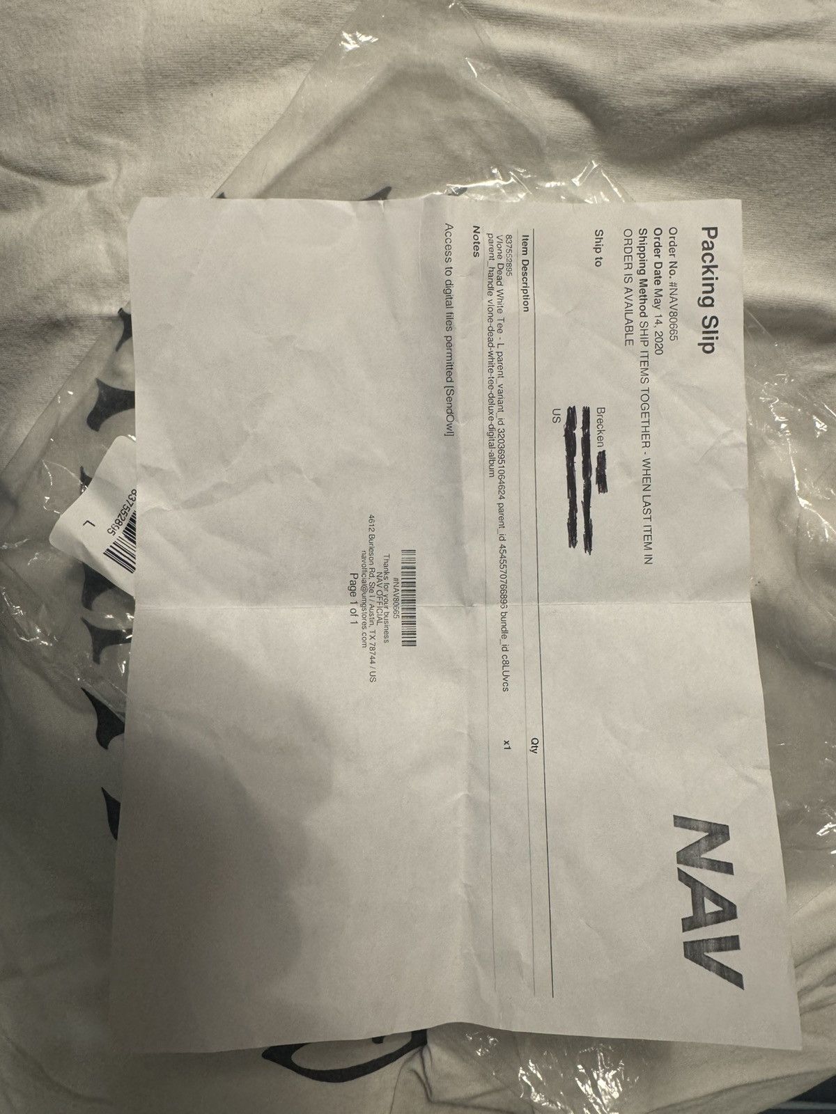 Vlone Nav Vlone T-shirt Size US L / EU 52-54 / 3 - 6 Thumbnail
