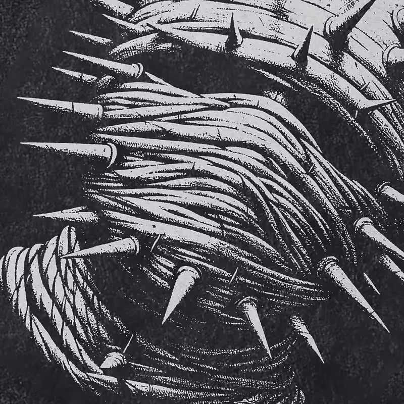Japanese Brand Undead Spiky Carapace Gothic Punk Vintage Wash Tee Size US M / EU 48-50 / 2 - 5 Thumbnail