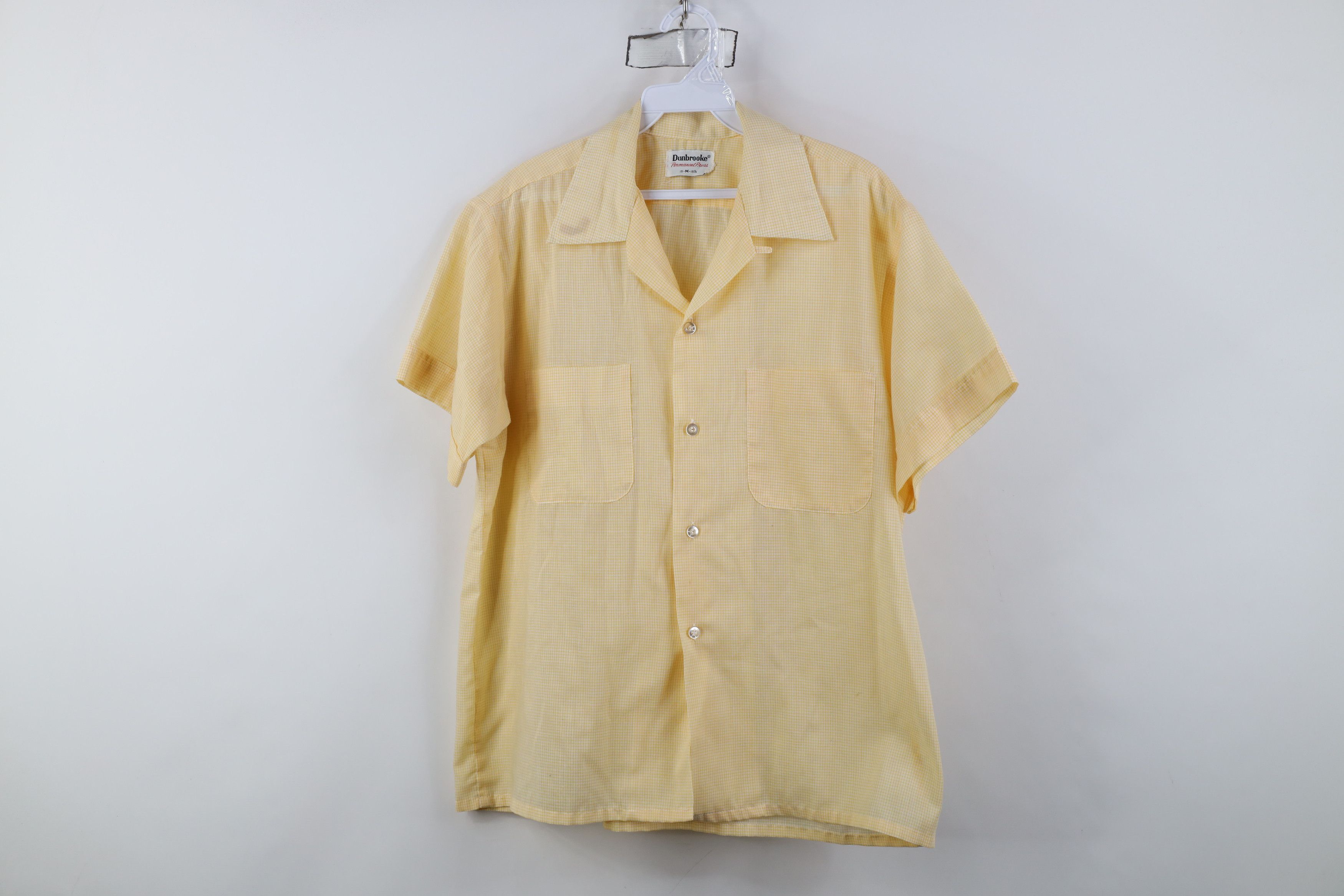 Vintage Vintage 50s 60s Sheer Looped Collar Short Sleeve Shirt Size US M / EU 48-50 / 2 - 1 Thumbnail