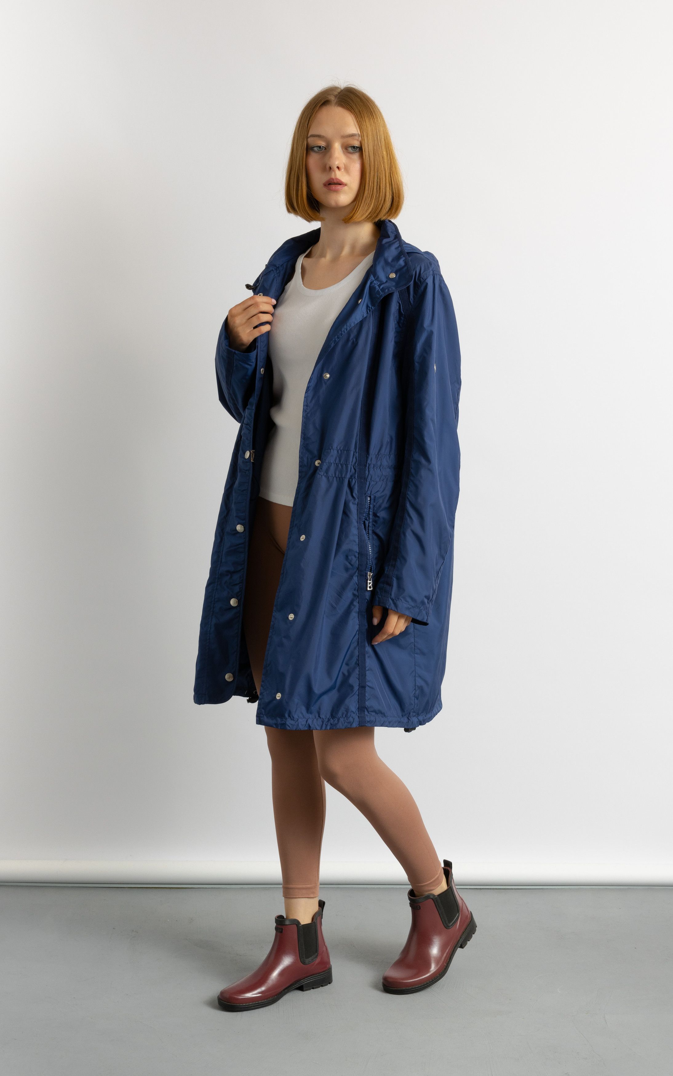 Bogner Woman Preowned BOGNER Blue RainCoat 8706 Size XL / US 12-14 / IT 48-50 - 2 Thumbnail