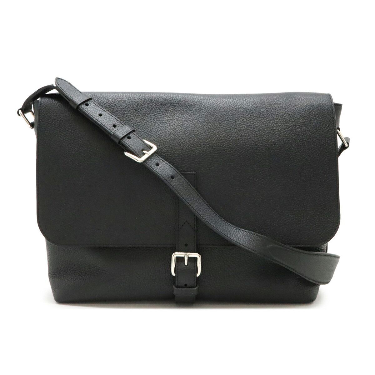 Louis Vuitton Louis Vuitton Leather Marius Shoulder Bag M54015 Leather Crossbody Bag M54015 in Black