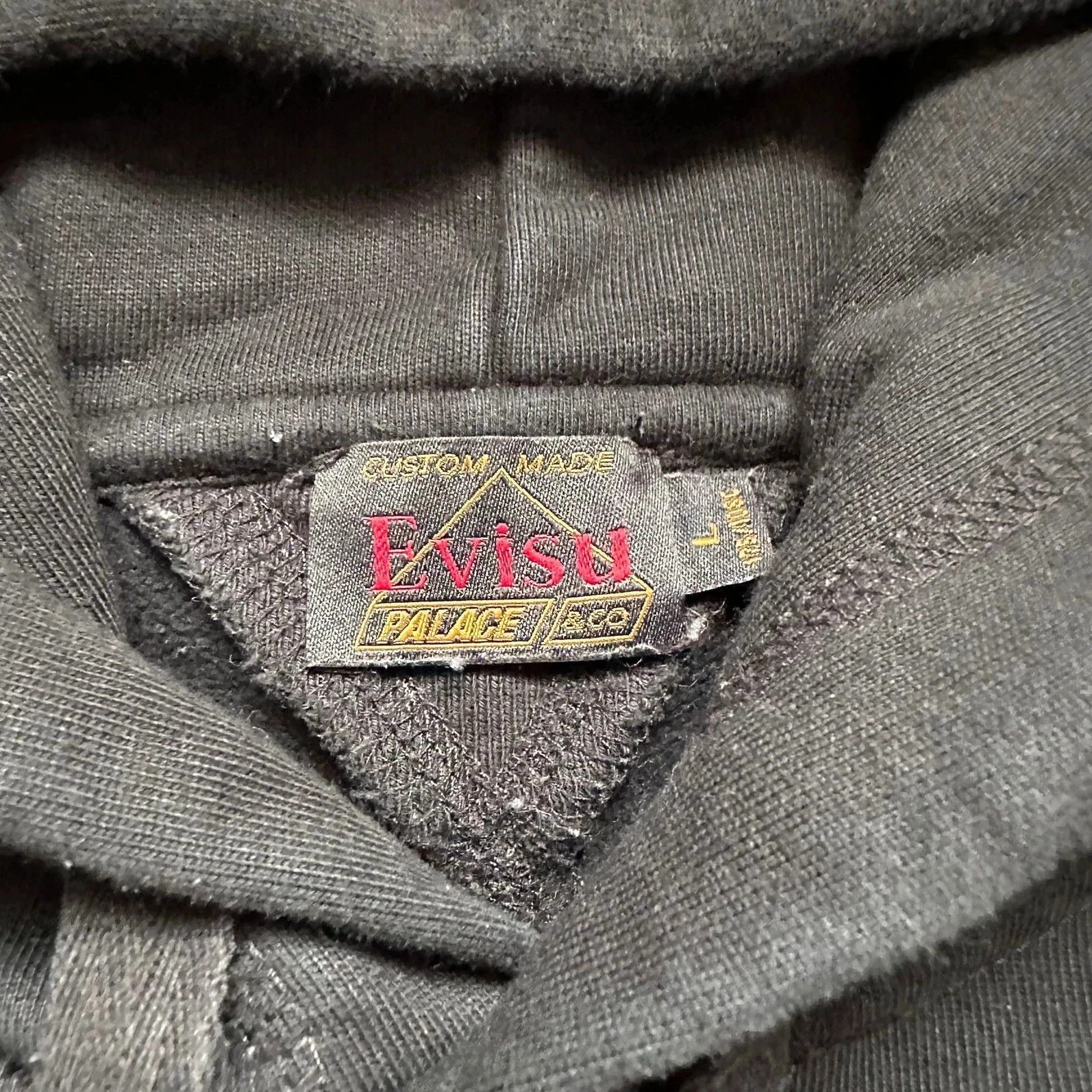 Evisu × Palace Sweatshirt Hoodie Evisu Palace Black SS20 Size US L / EU 52-54 / 3 - 5 Thumbnail