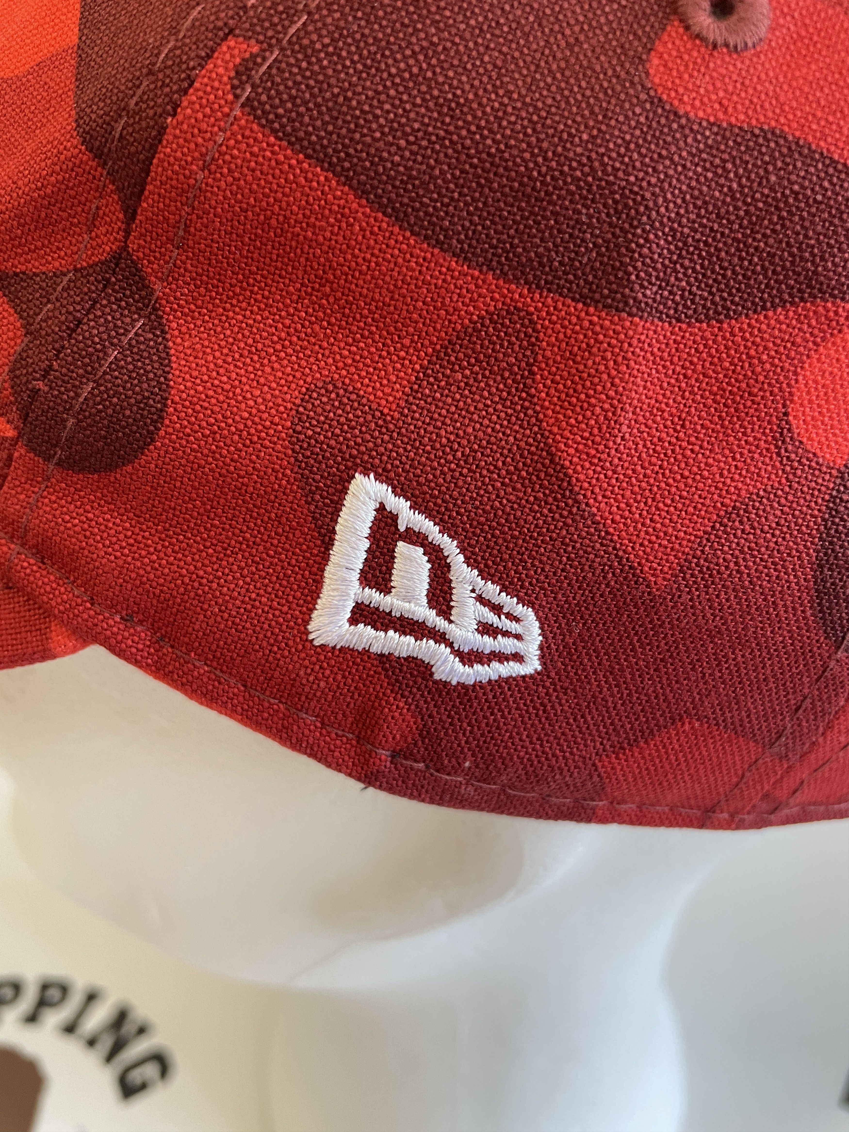 Bape BAPE NEW ERA COLOR CAMO APE HEAD 9TWENTY CAP RED Size ONE SIZE - 5 Thumbnail