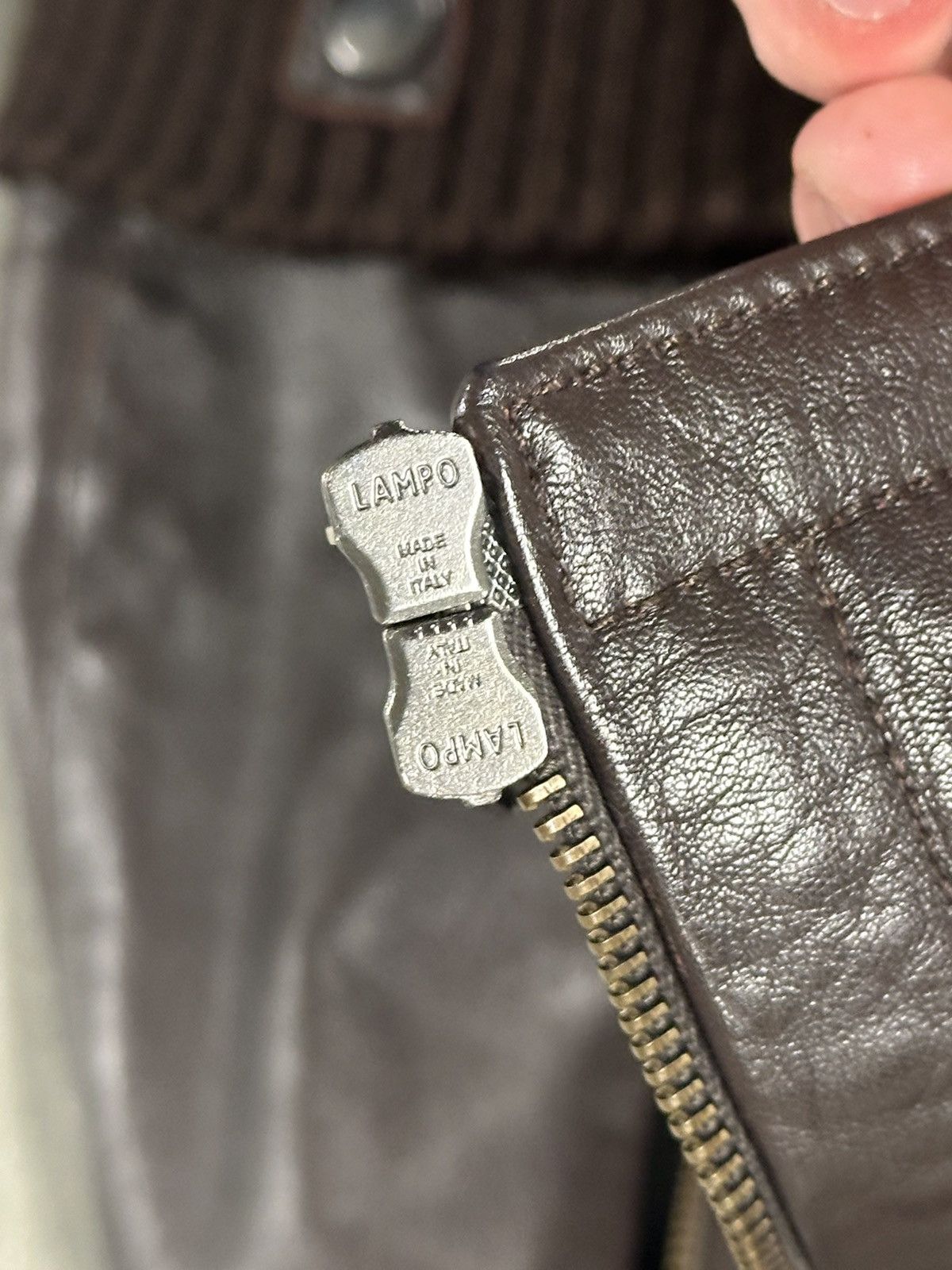 Dirk Bikkembergs × Vintage RARE A/W04 Dirk Bikkembergs Runway Lamb Leather Jacket Size L / US 10 / IT 46 - 8 Thumbnail