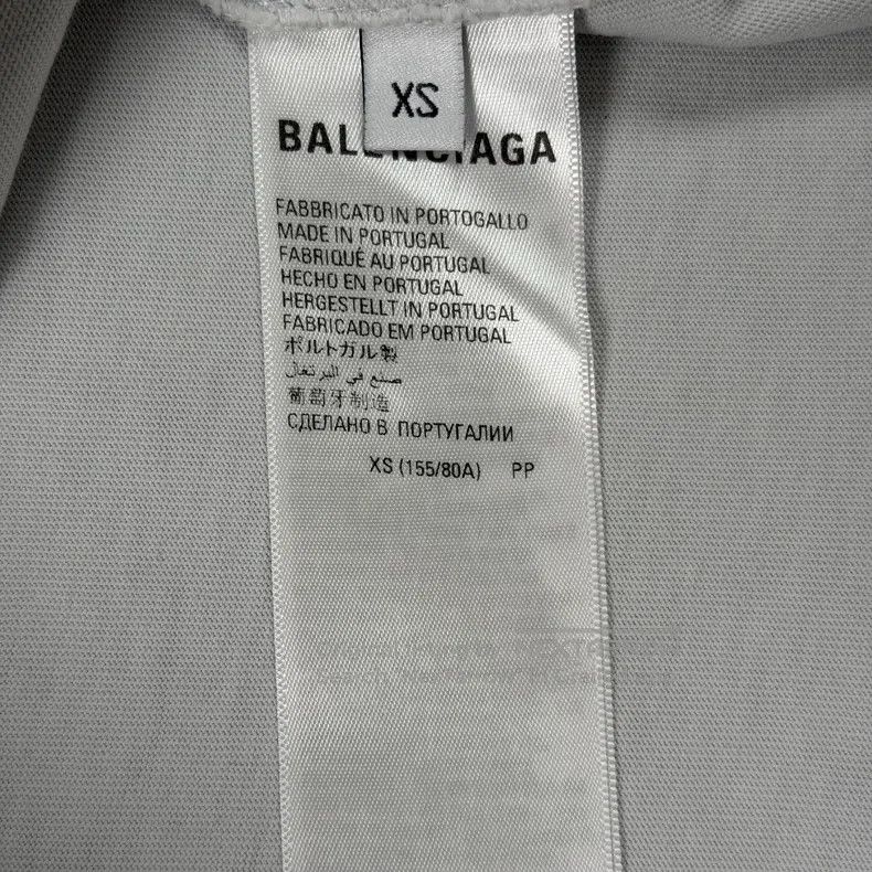 Balenciaga Balenciaga Light Gray Bat Letter Logo Short Sleeve Size US XS / EU 42 / 0 - 6 Thumbnail