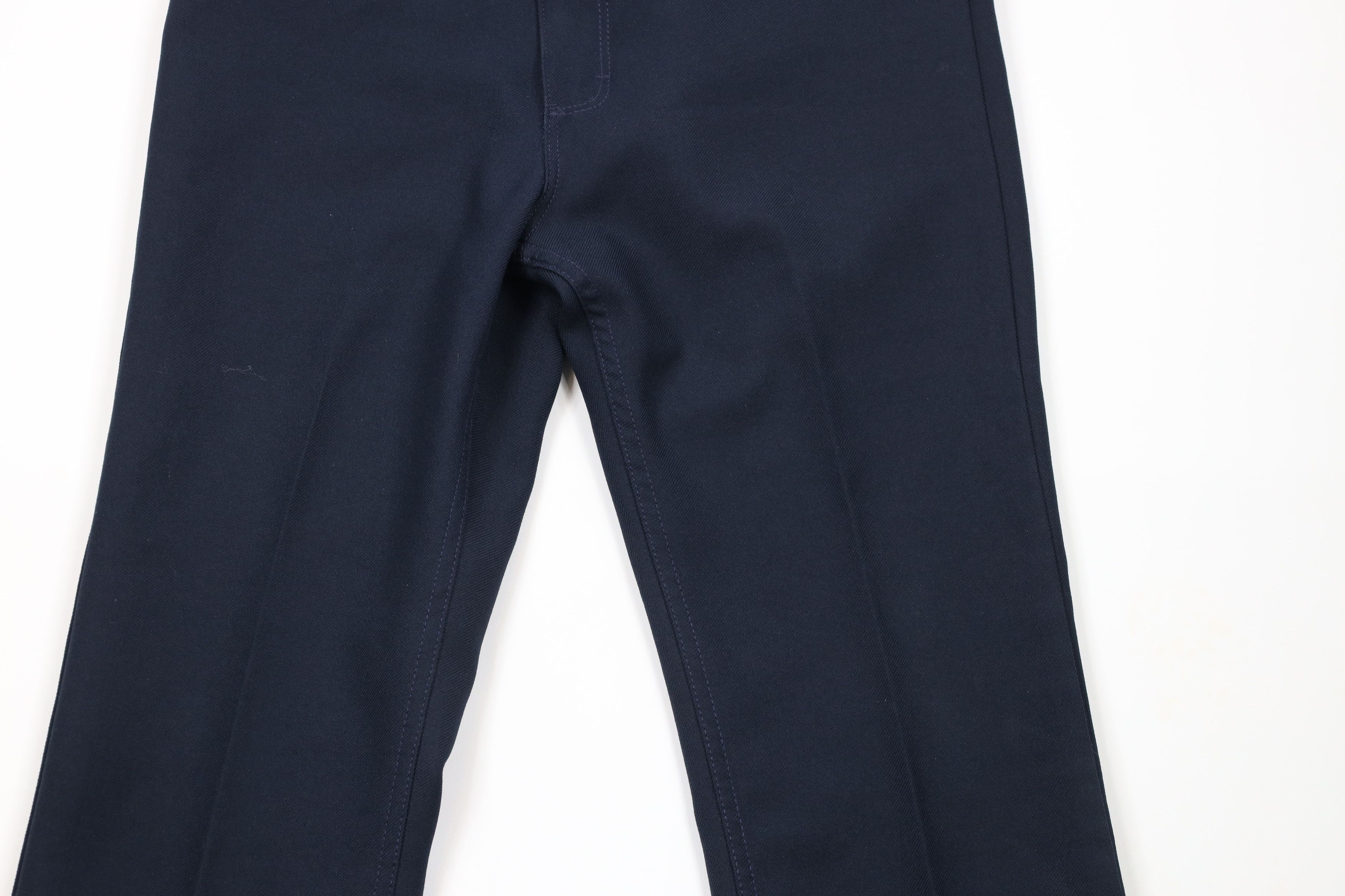Vintage × Wrangler Vintage 90s Wrangler Wide Leg Chinos Chino Pants Navy USA Size US 36 / EU 52 - 3 Thumbnail