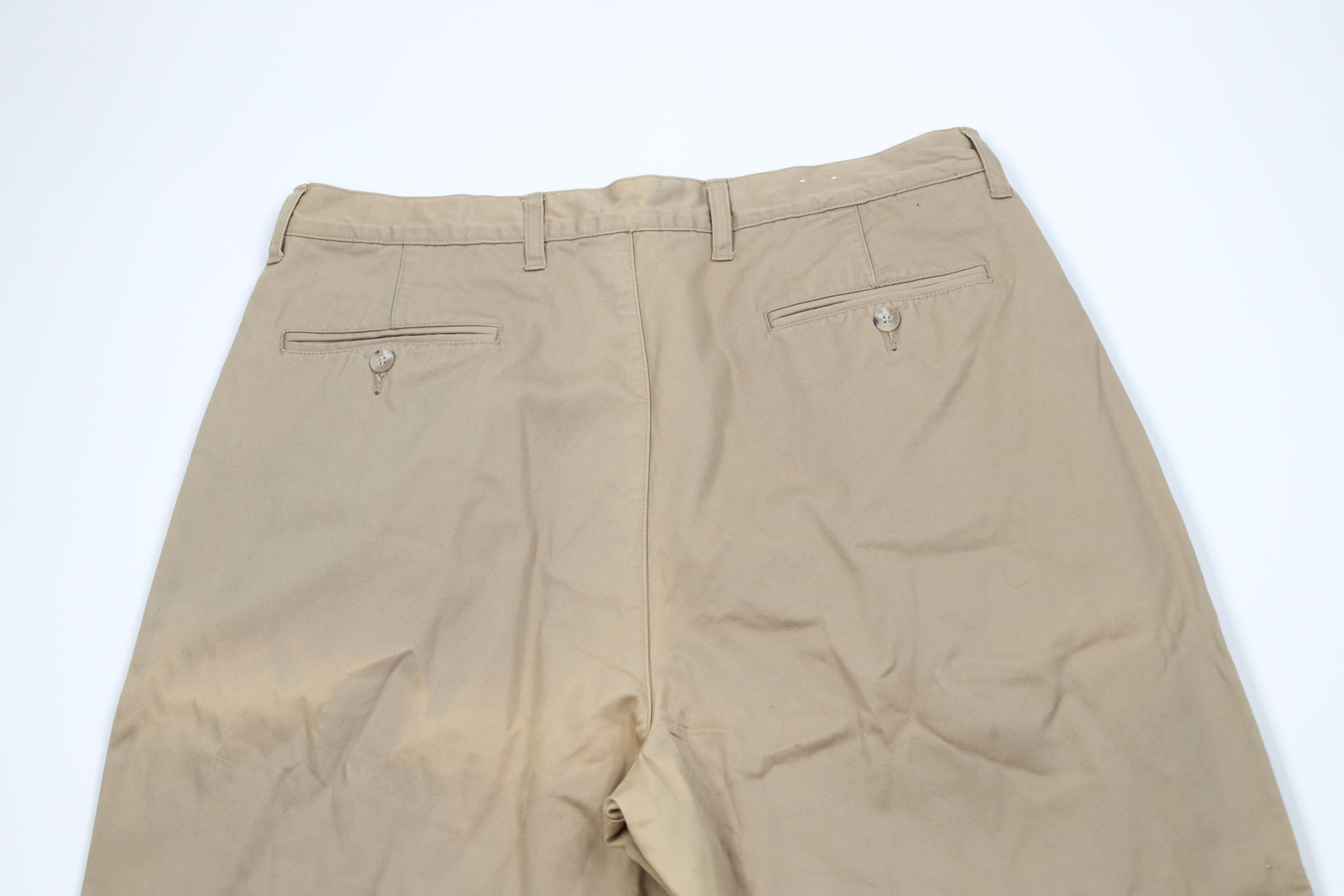 Eddie Bauer Vintage 90s Eddie Bauer Flannel Lined Wide Leg Chino Pants Size US 36 / EU 52 - 9 Thumbnail