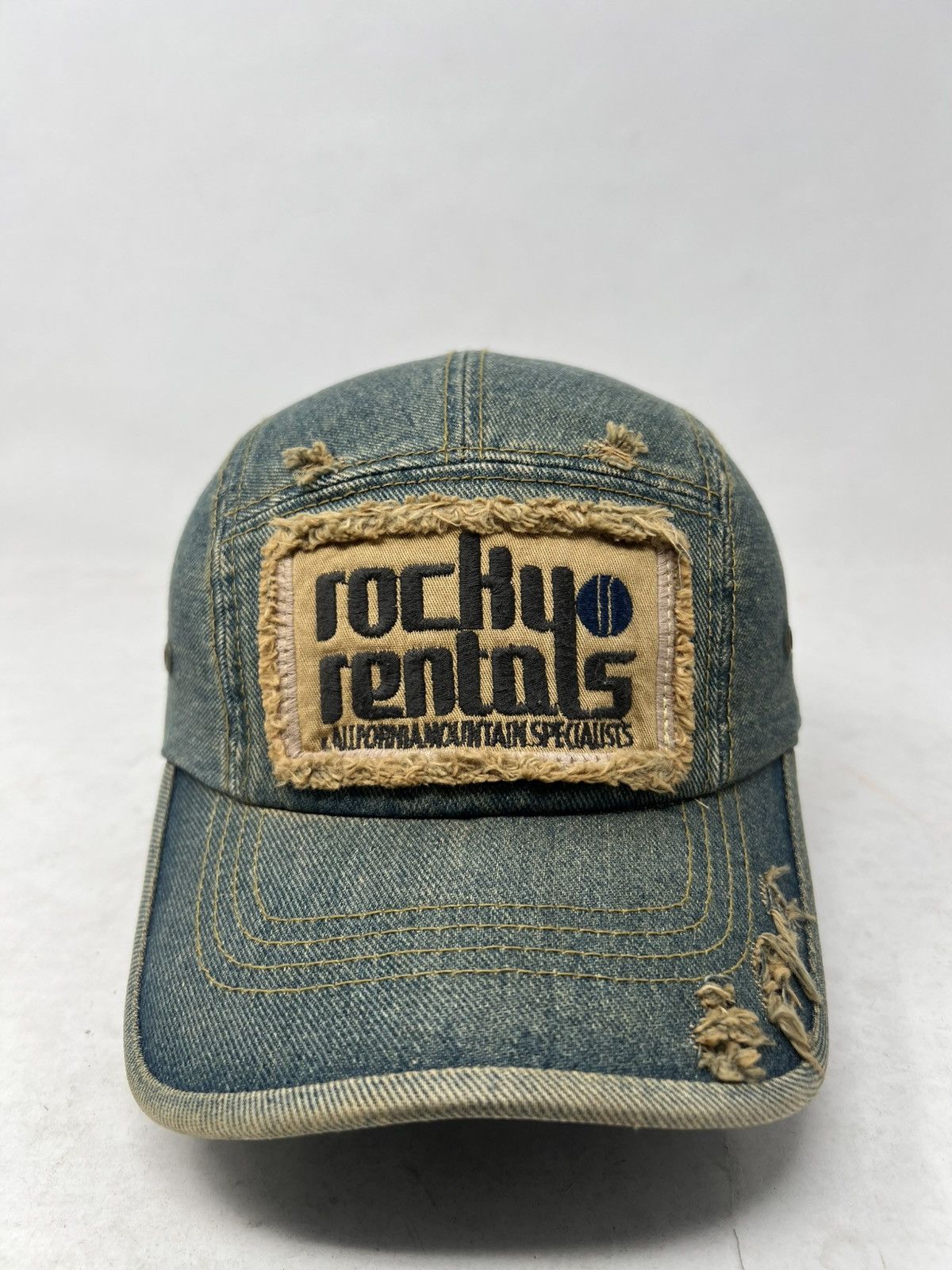 If Six Was Nine Distressed Rocky Rentals Denim Hat Cap Size 26 - 1 Thumbnail