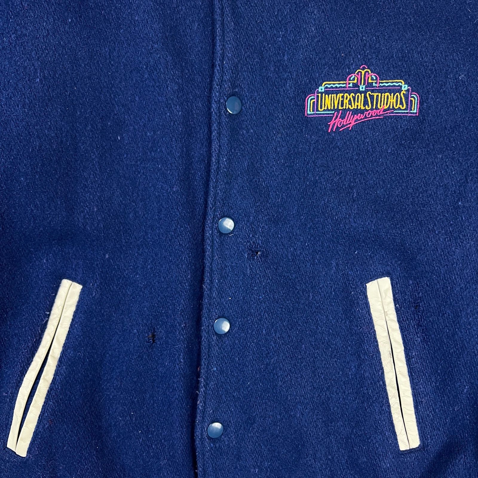 Universal Studios × Vintage Vintage 90s Universal Studios Jacket Letterman USA Varsity Size US M / EU 48-50 / 2 - 5 Thumbnail