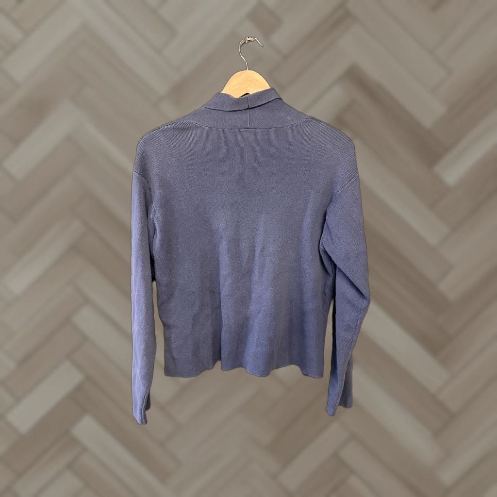 J. Jill J. Jill Womens Blue Knit Button Up Cardigan Sweater Size S Tall Size S / US 4 / IT 40 - 1 Thumbnail