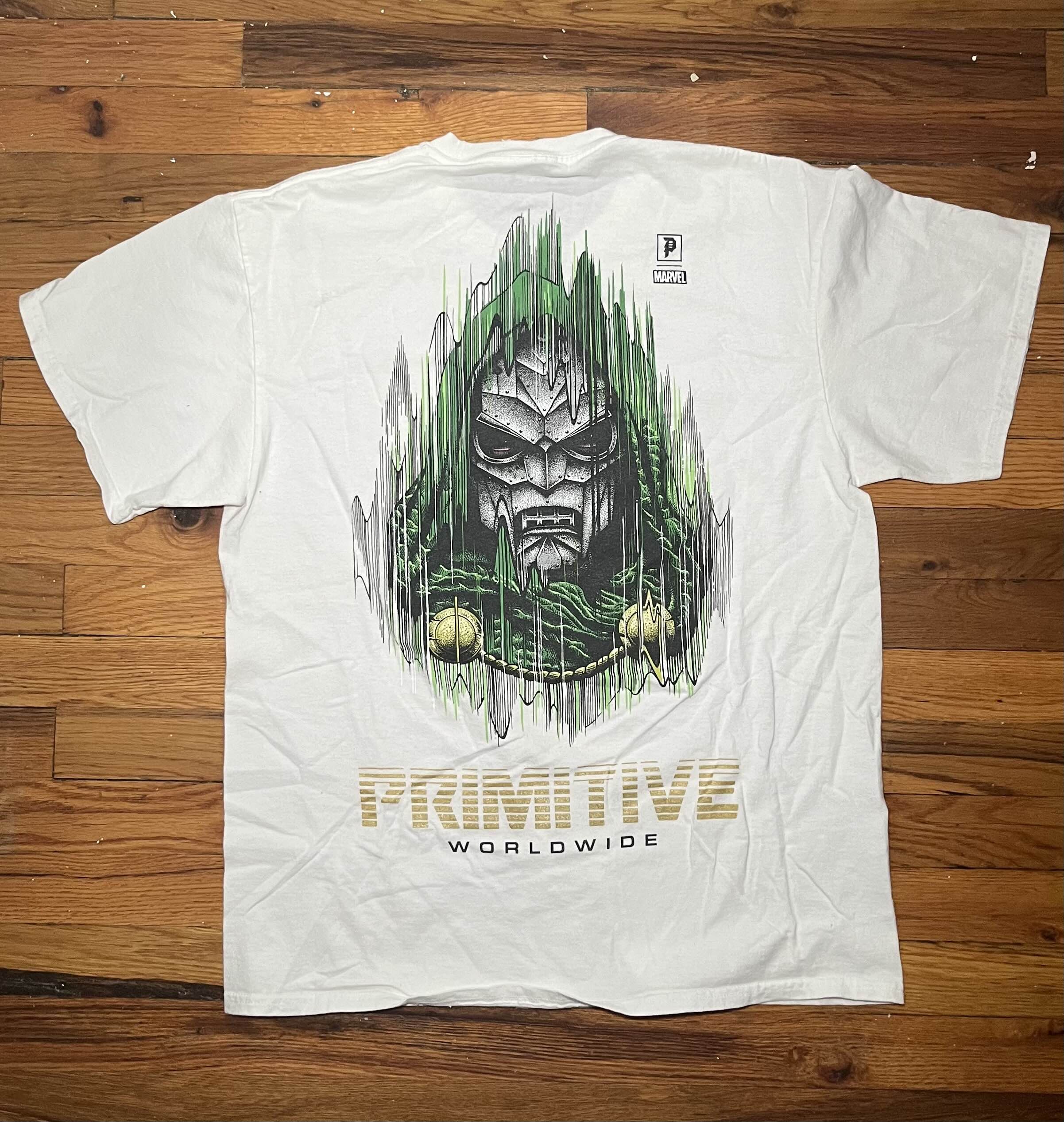 Marvel Comics × Primitive Dr Doom white Primitive Marvel Short Sleeve T-Shirt Size US L / EU 52-54 / 3 - 2 Thumbnail