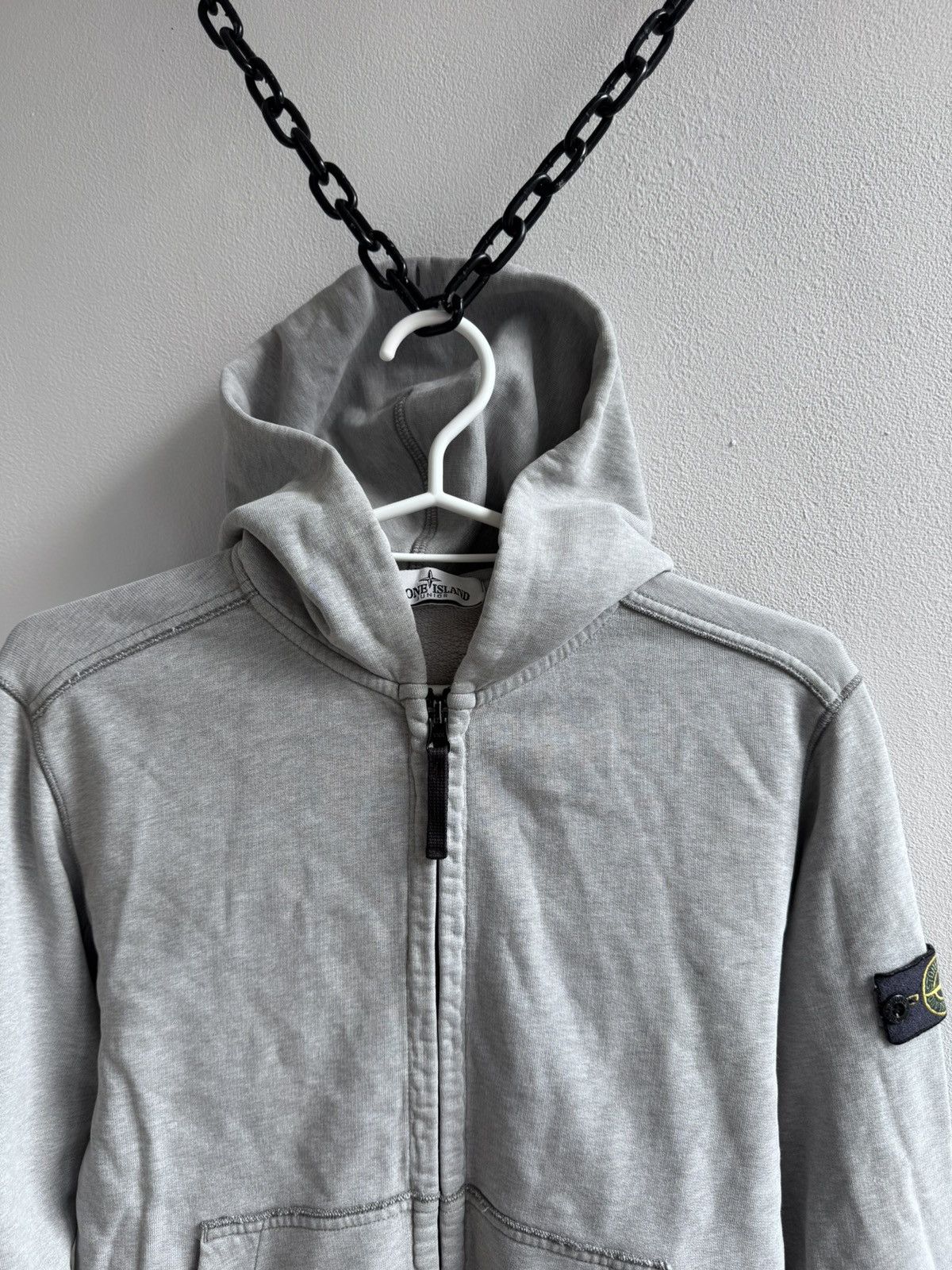 Stone Island Stone Island Junior Zip Up Hodie Sweatshirt Sweater Pullover Size US XXS / EU 40 - 4 Thumbnail