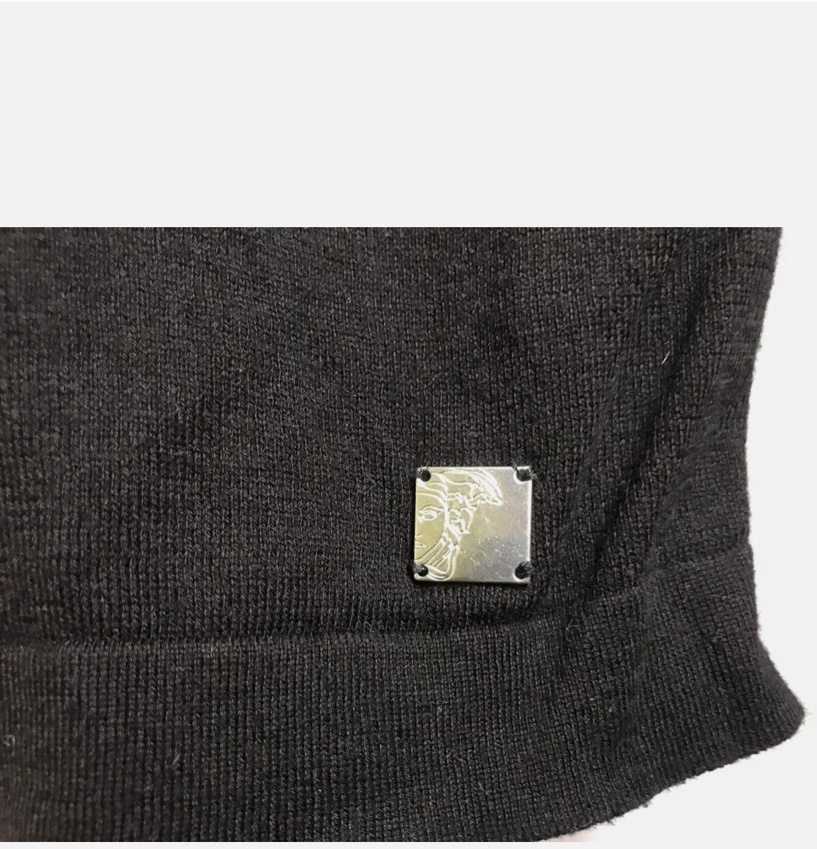 Versace Versace Jumper Black Designer Mens Cotton Sweater Size US L / EU 52-54 / 3 - 6 Thumbnail
