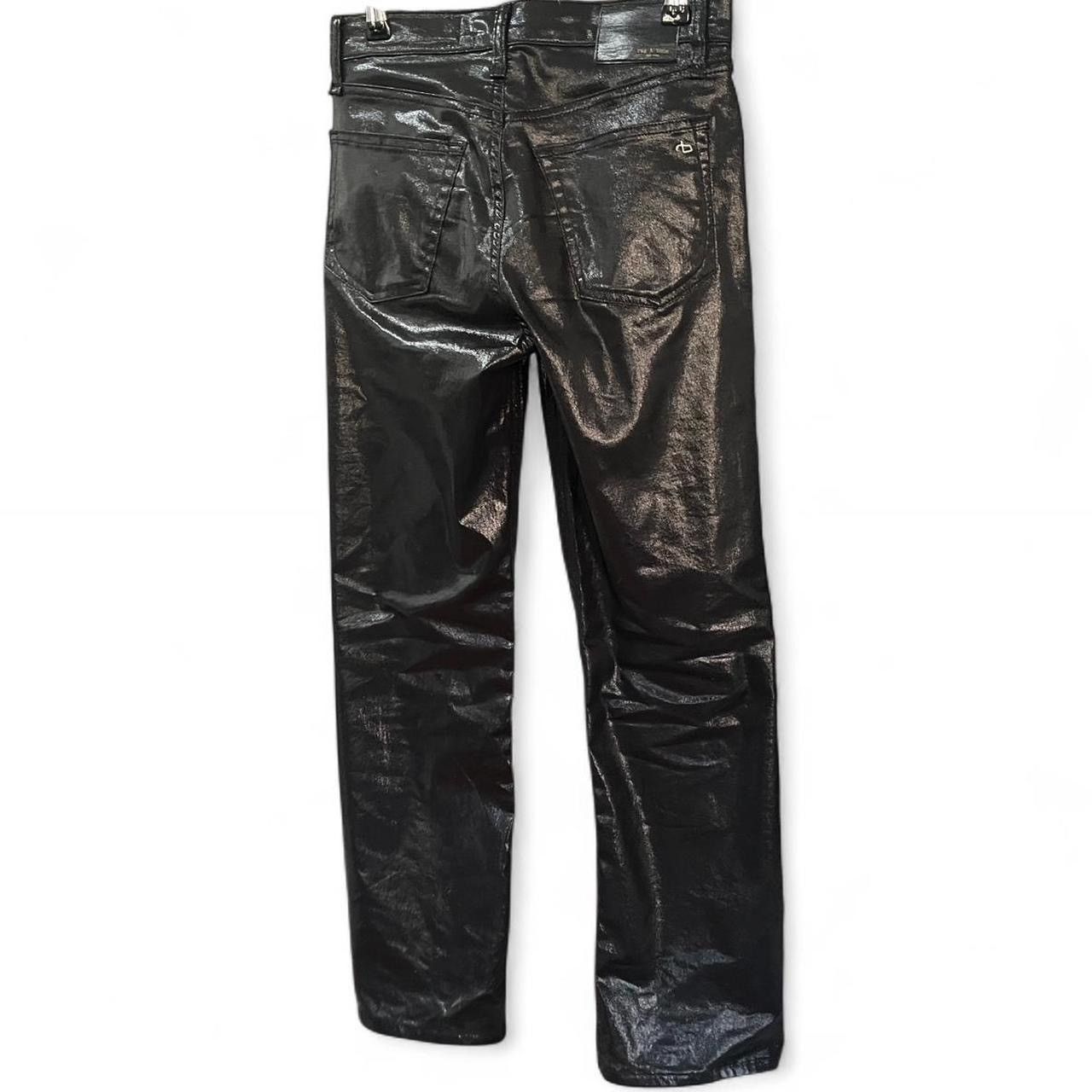 Rag & Bone Rag & Bone Black Coated Harlow Jeans Size 23" - 3 Thumbnail