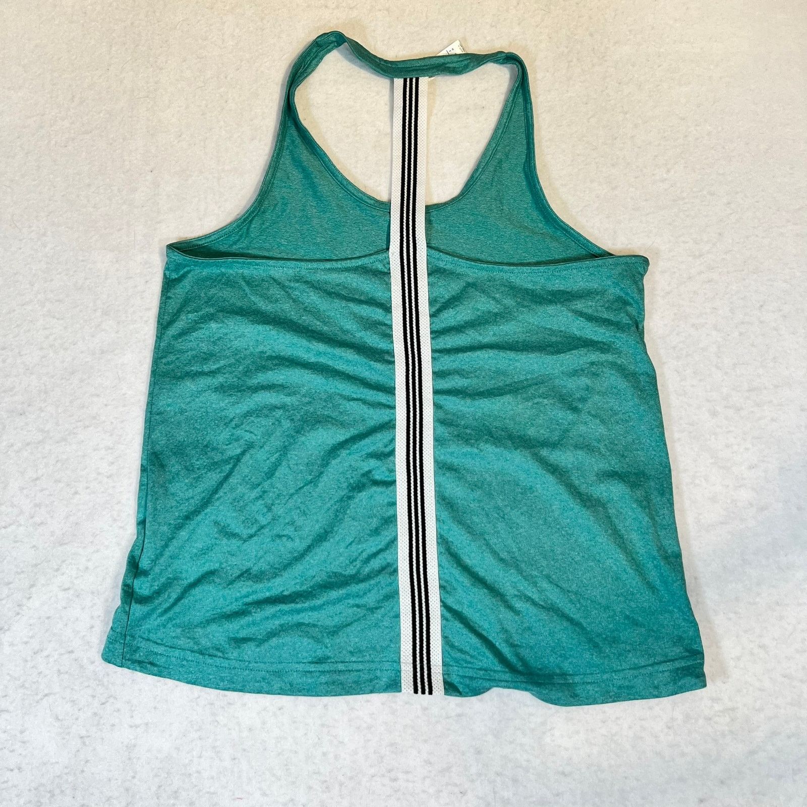 Adidas Adidas Racerback Workout Shirt Woman XS Heathered Green Race Size XS / US 0-2 / IT 36-38 - 3 Thumbnail